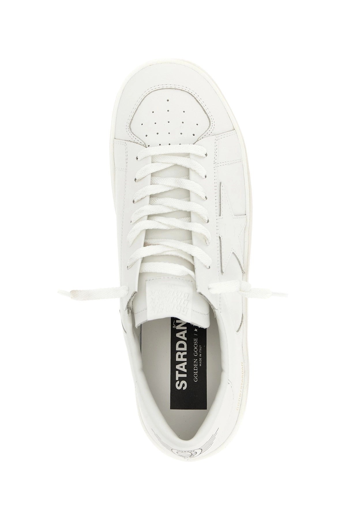 Golden Goose Stardan Leather Lace-Up Sneakers