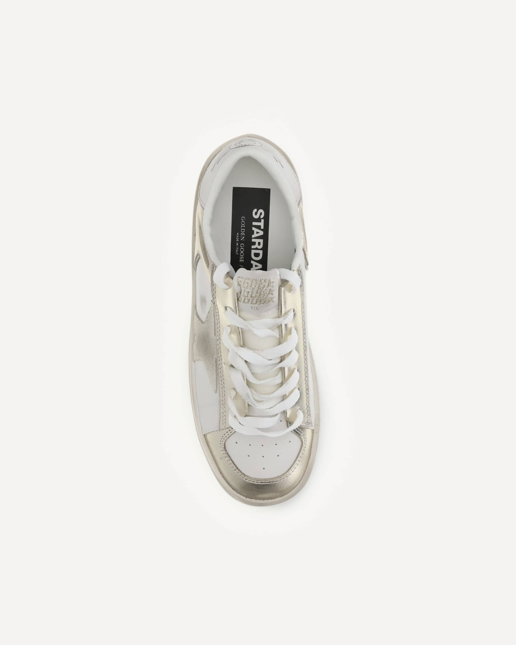 Golden Goose Stardan Leather Sneakers With Star