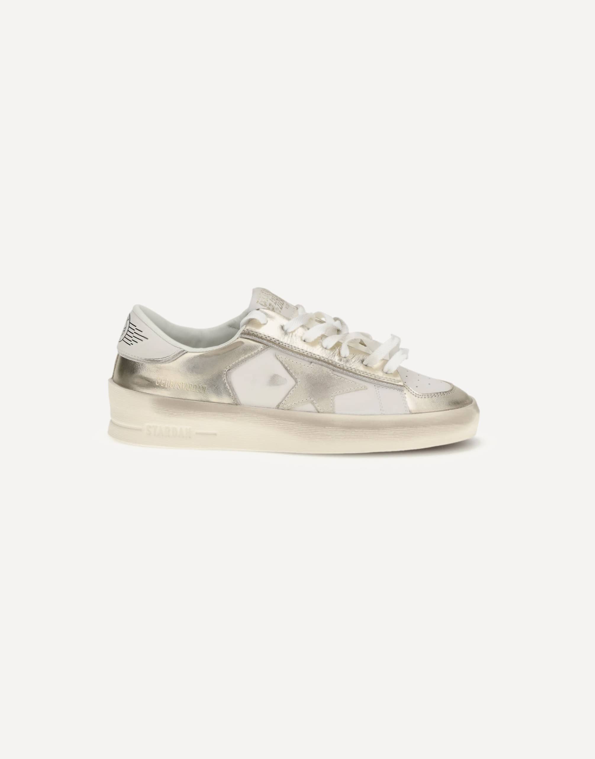 Golden Goose Stardan Leather Sneakers With Star