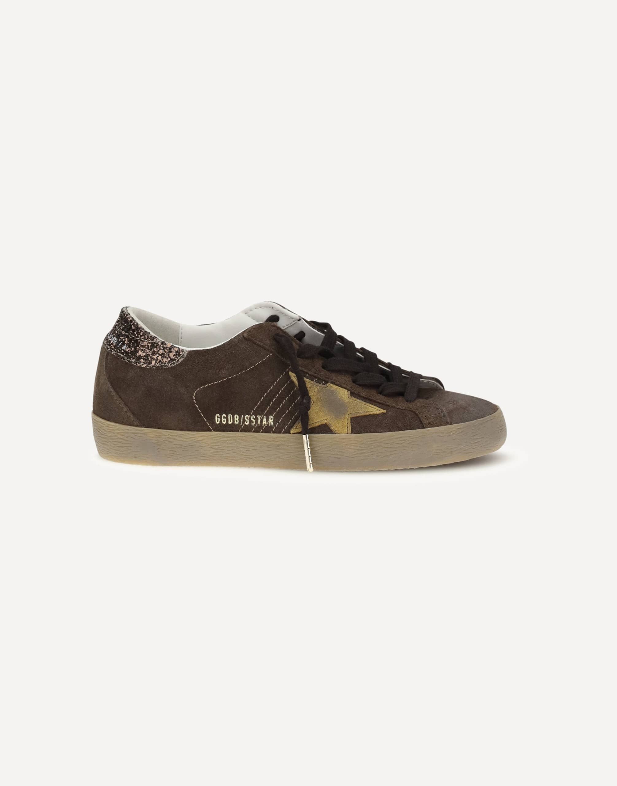 Golden Goose Suede Super Star Sneakers With Star Panel