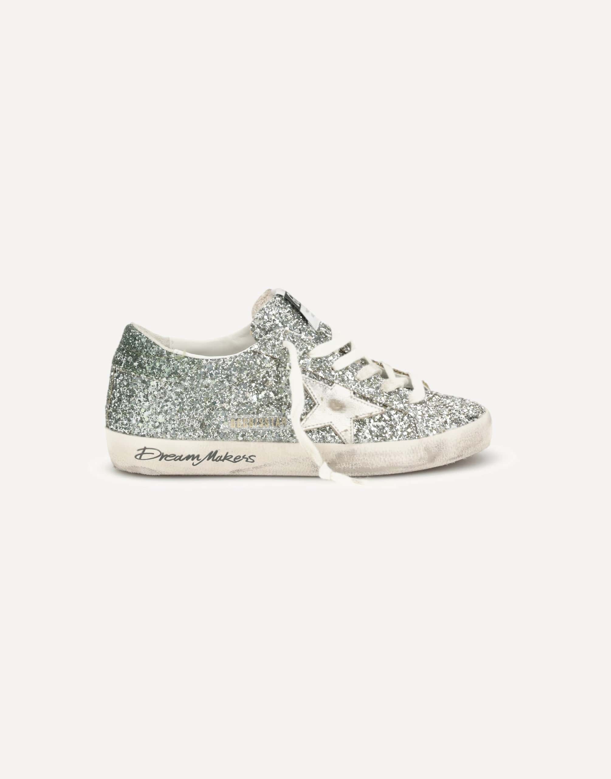 Golden Goose Super-Star Glitter Sneakers