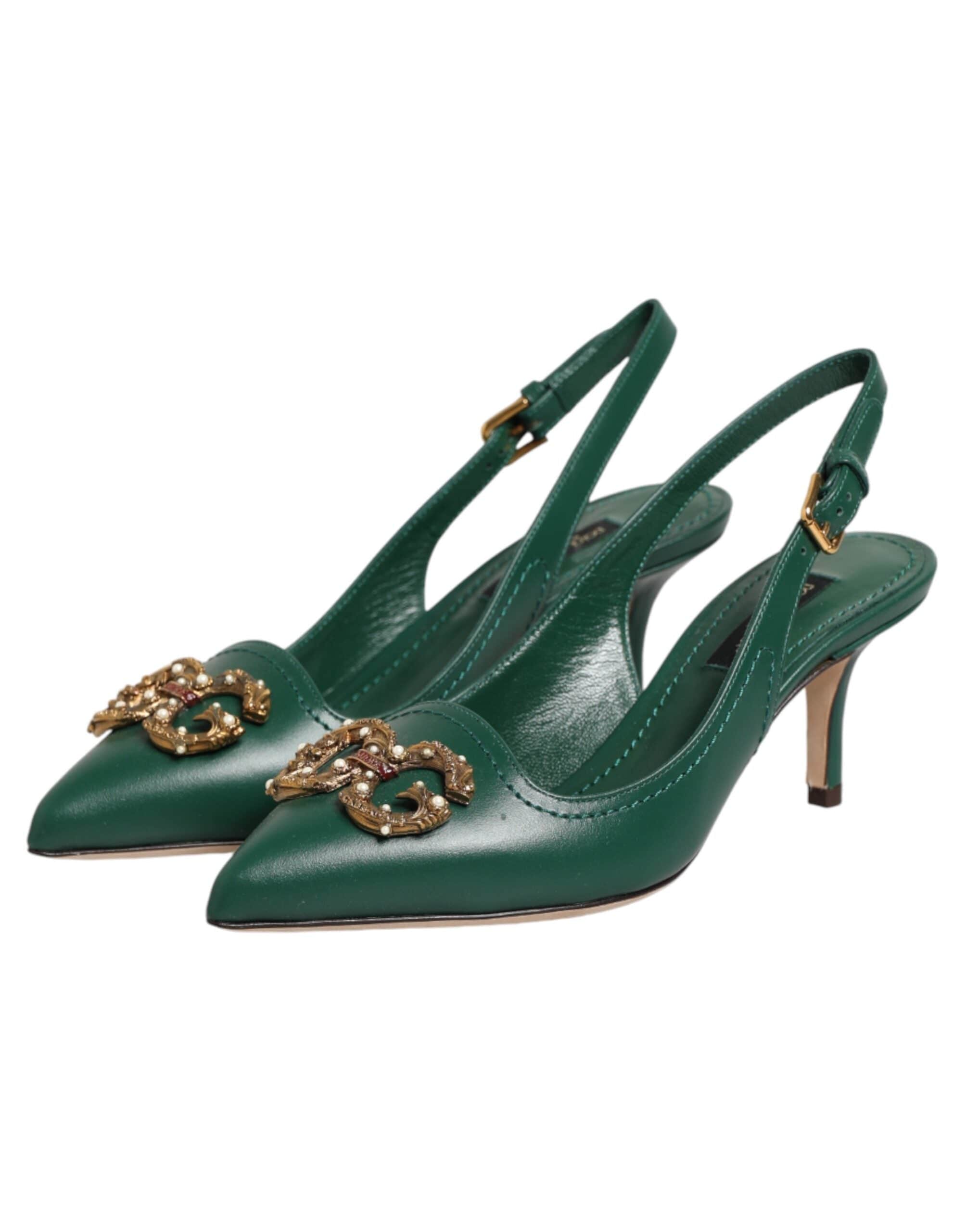Dolce Gabbana Escarpins à talons bas DG Amore Sendegaro BE