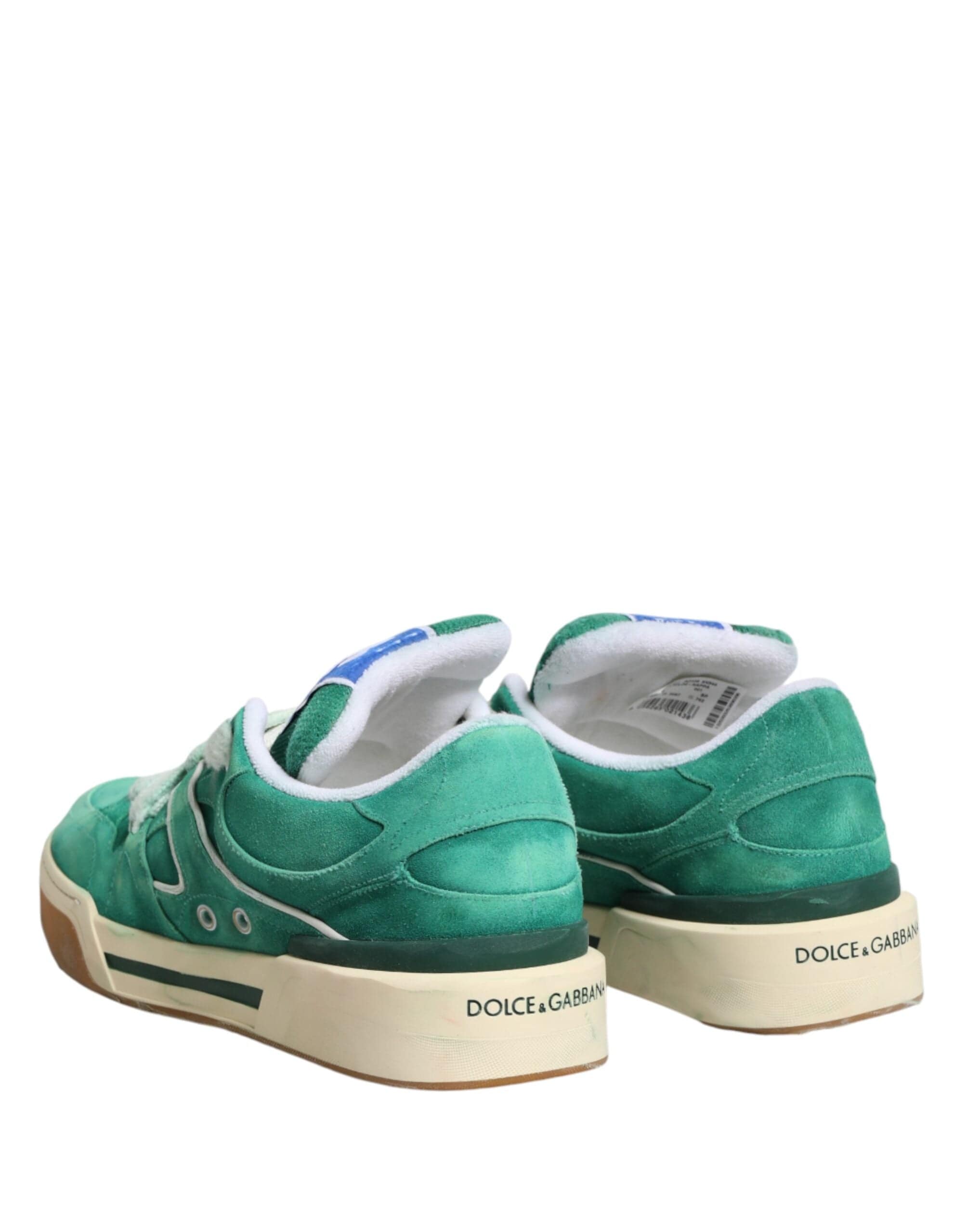Dolce & Gabbana Baskets basses New Roma en daim vert