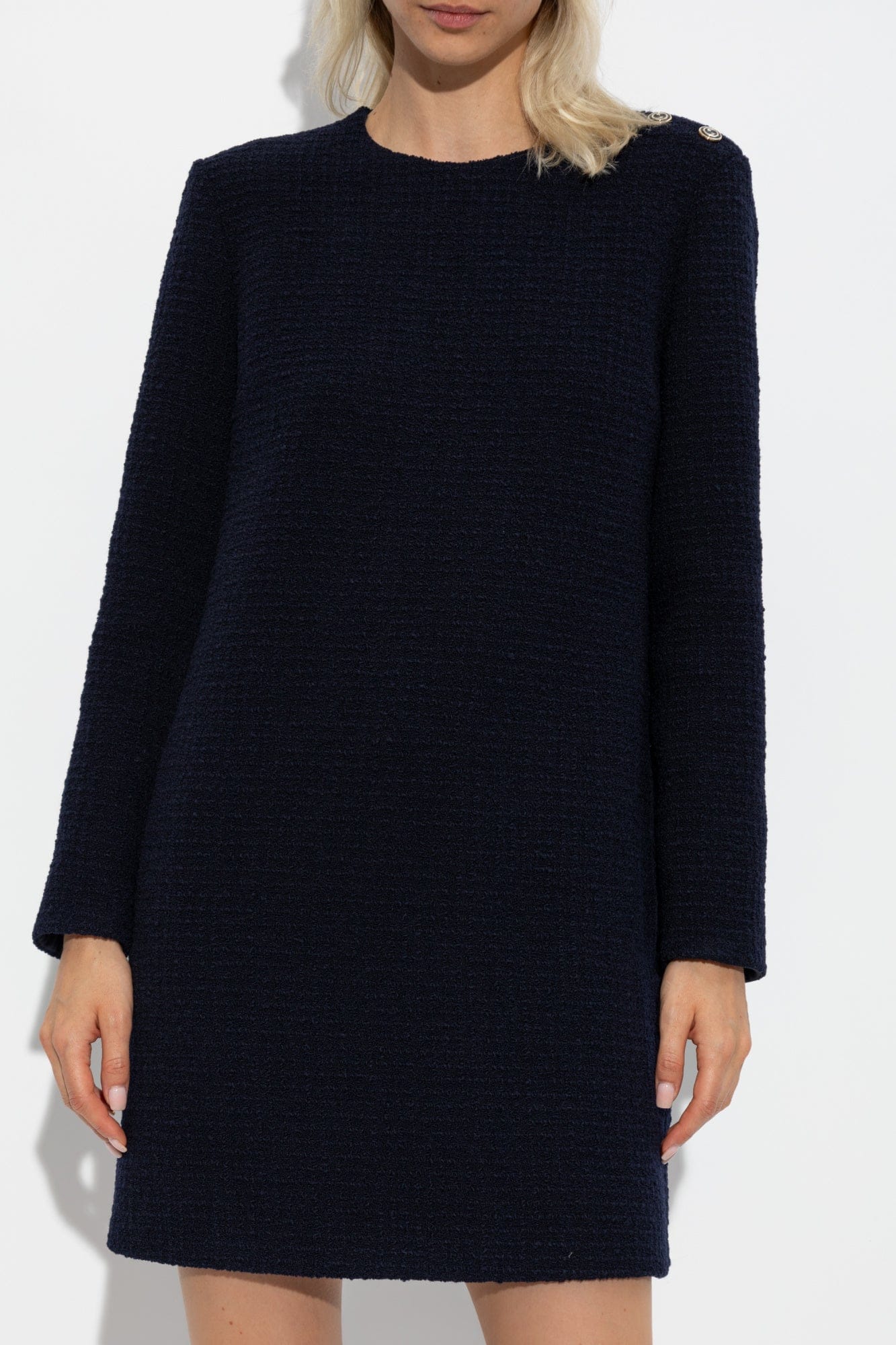 Gucci Checked Bouclé Wool Dress