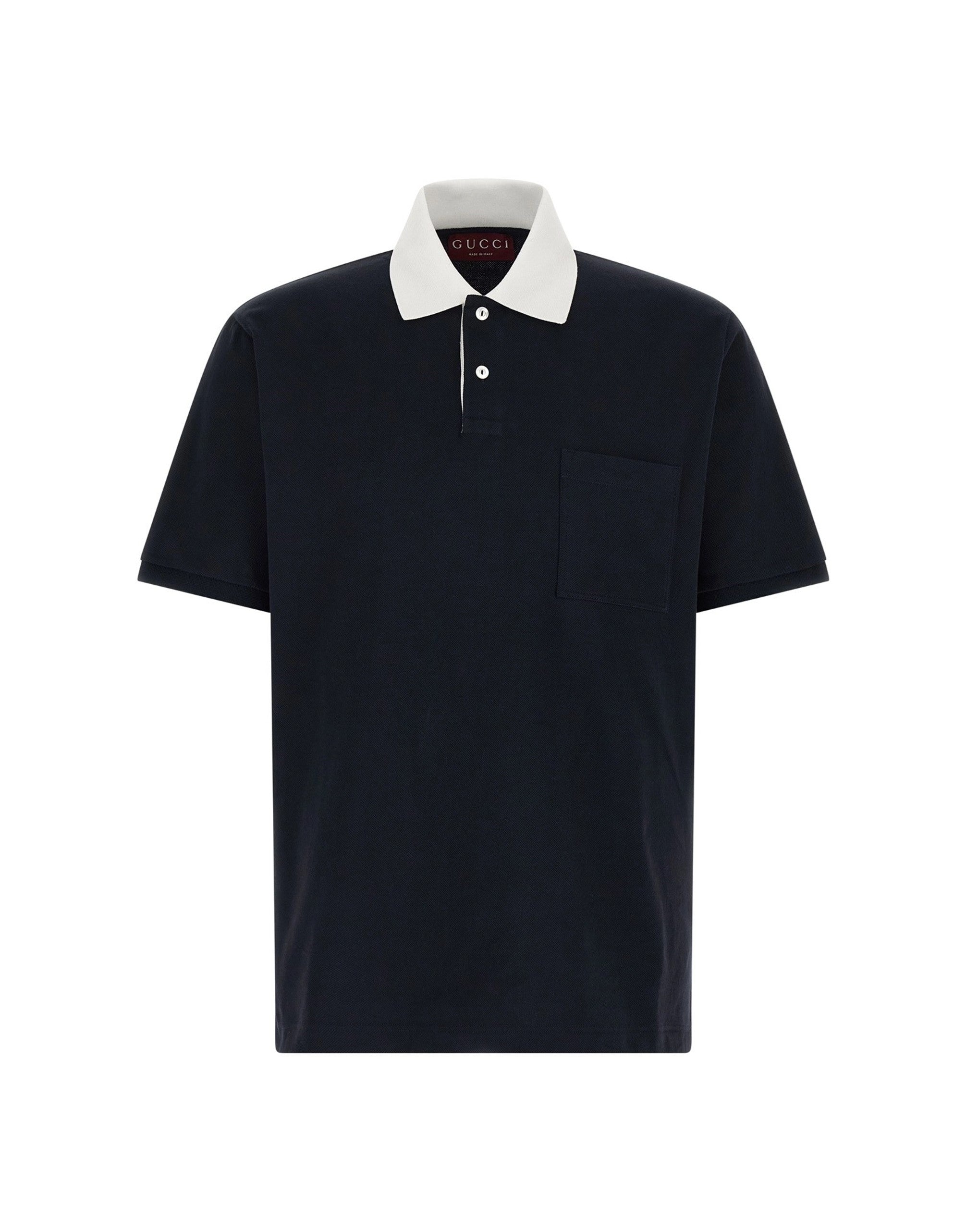 Gucci Contrast Collar Polo Shirt