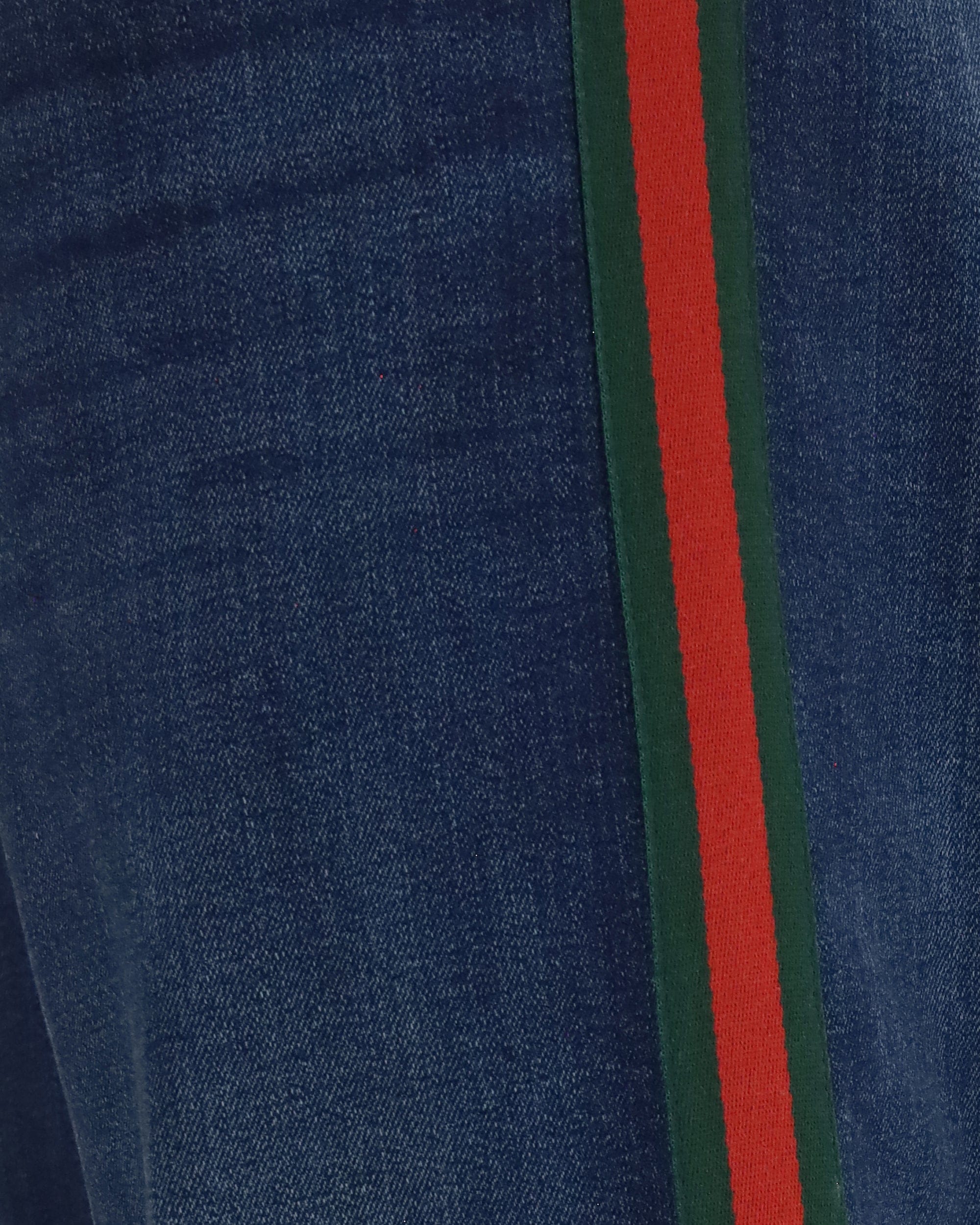 Gucci Gucci Cotton Jeans With Web Stripe