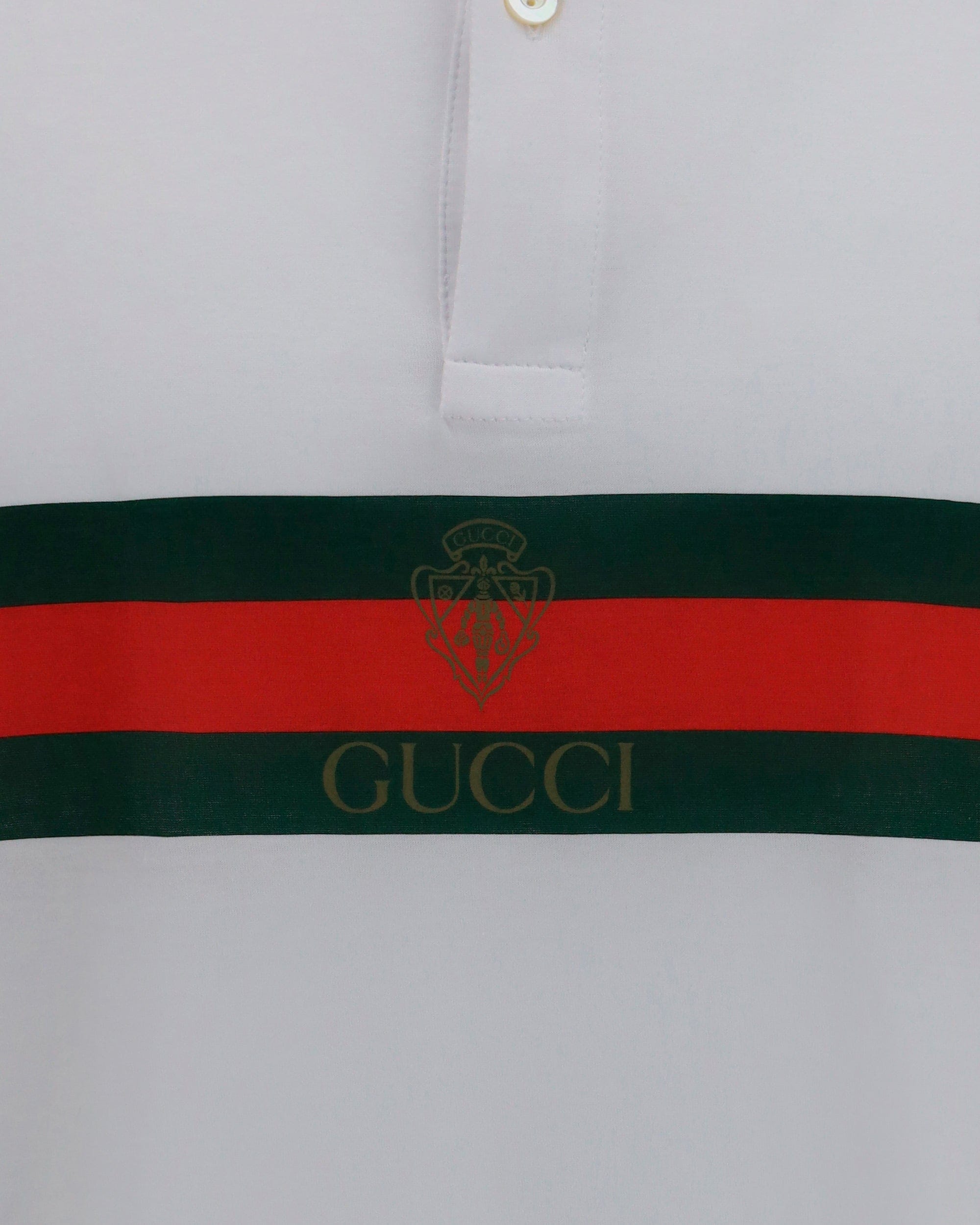 Gucci ウェブ付きコットンジャージー ポロシャツ | Sendegaro JP