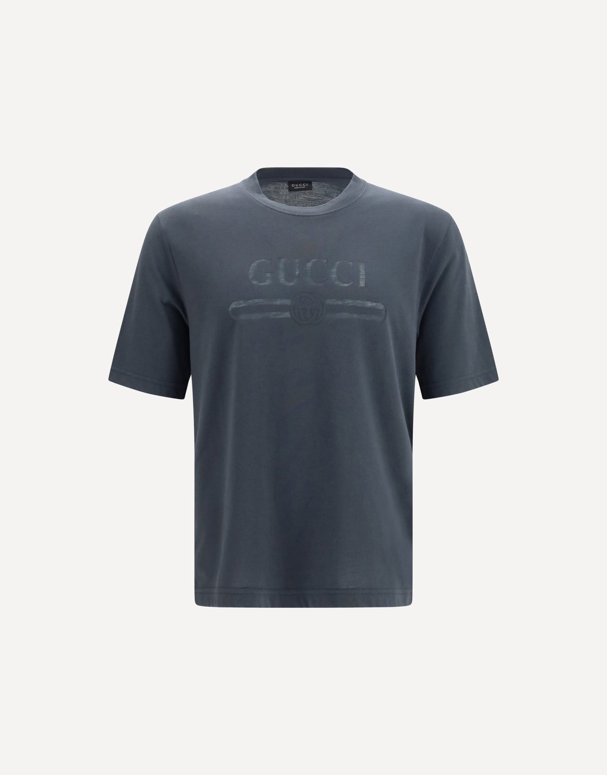 Camiseta de punto de algodón Gucci con detalle devoré