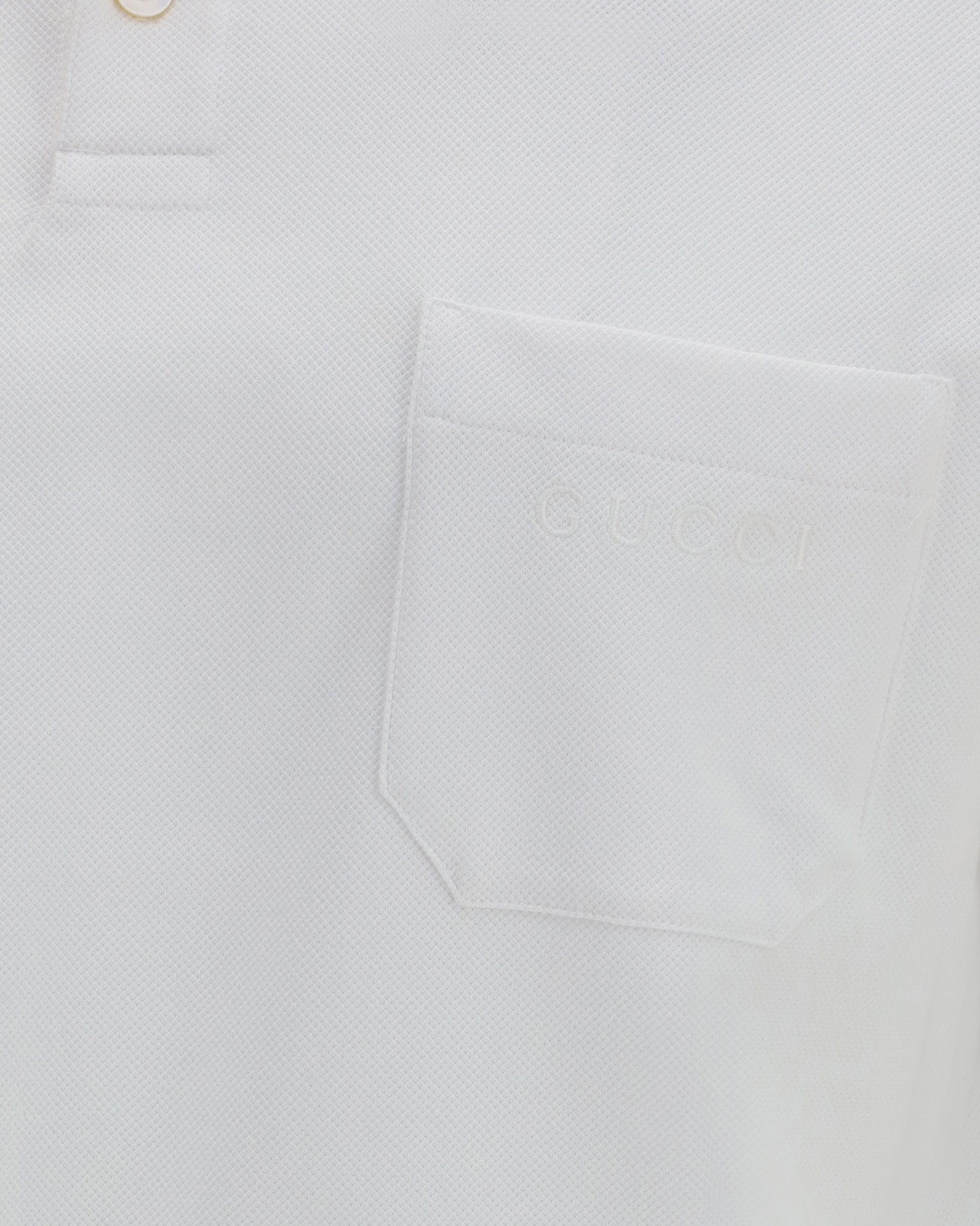 Gucci Cotton Piqué Polo With Embroidery