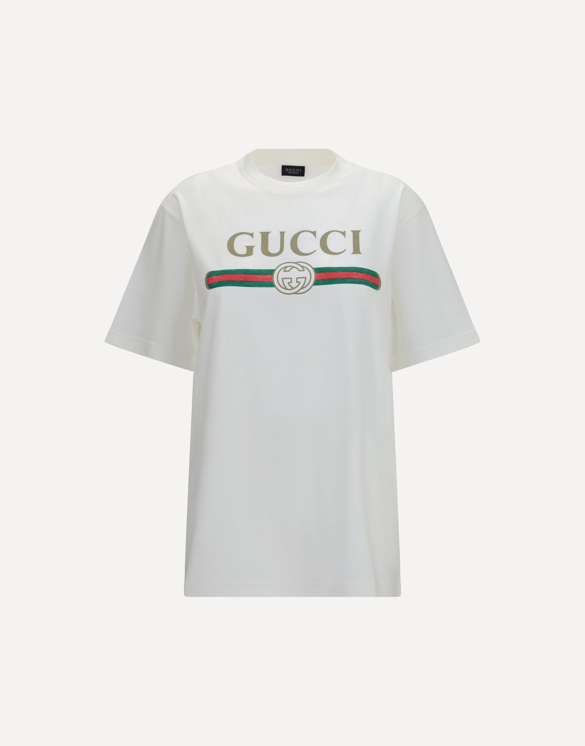 Gucci 코튼 실크 저지 티셔츠