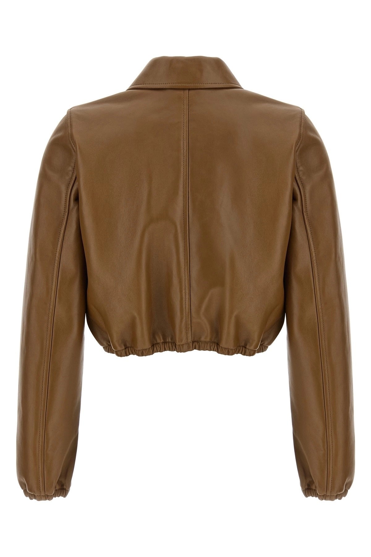 Gucci Cropped Leather Jacket
