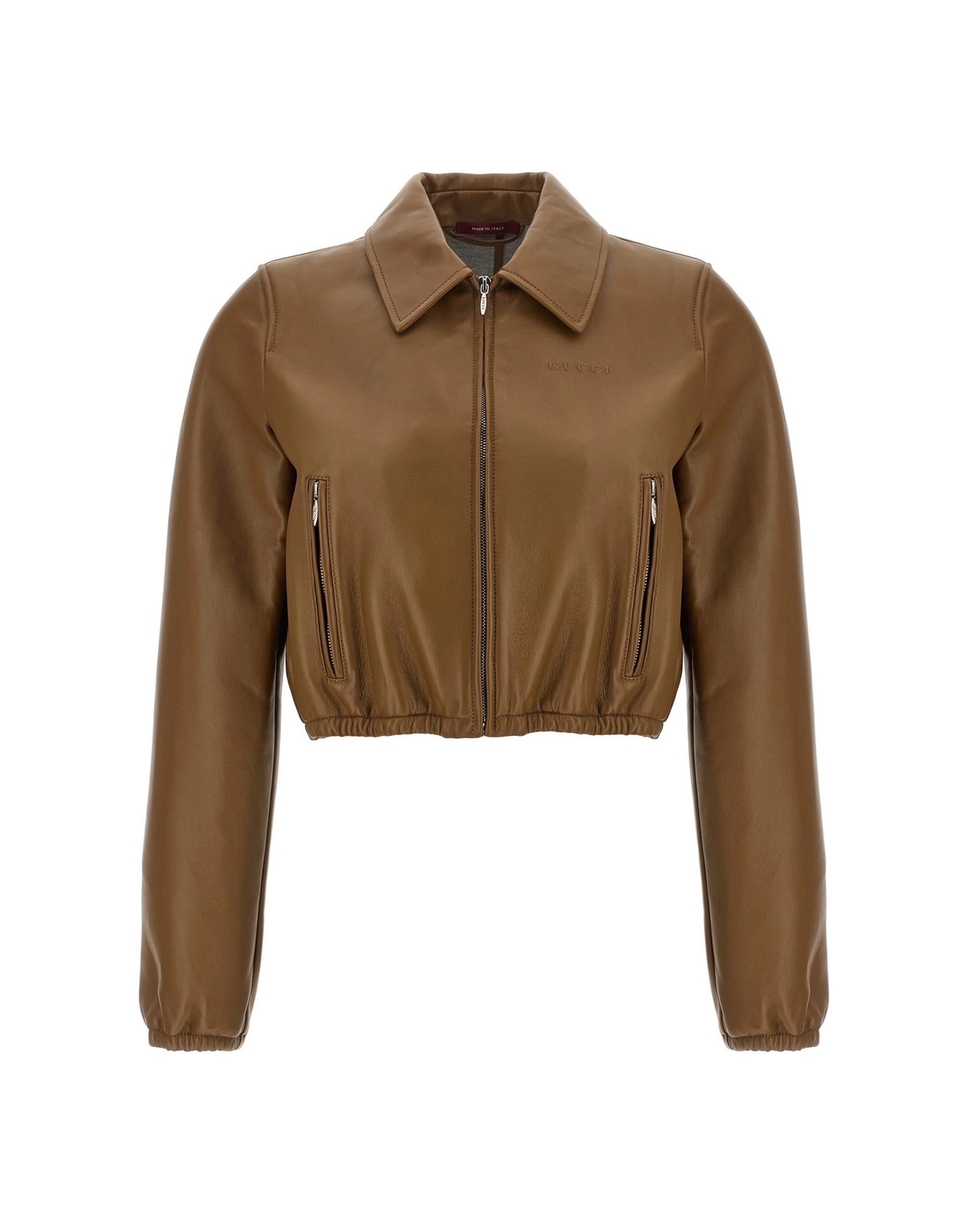 GUCCI レディース　レザーショートジャケット Gucci ショート丈レザージャケット | Sendegaro JP