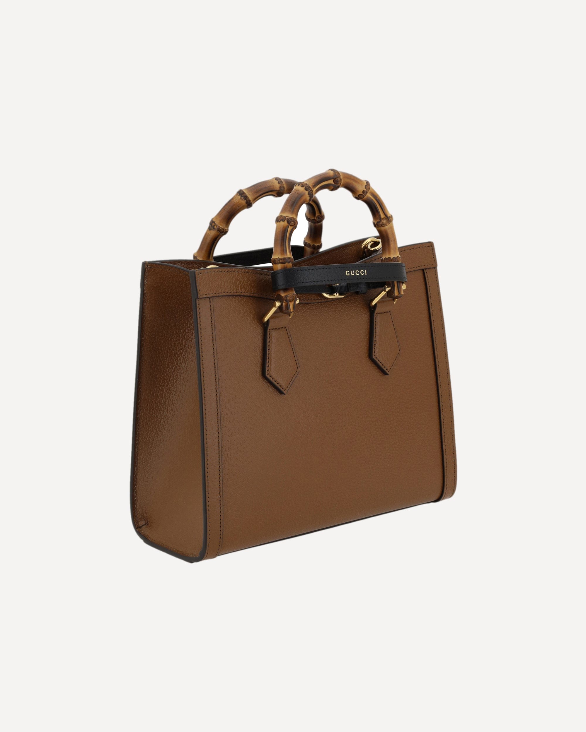Gucci Diana Calfskin Handbag With Bamboo Handle