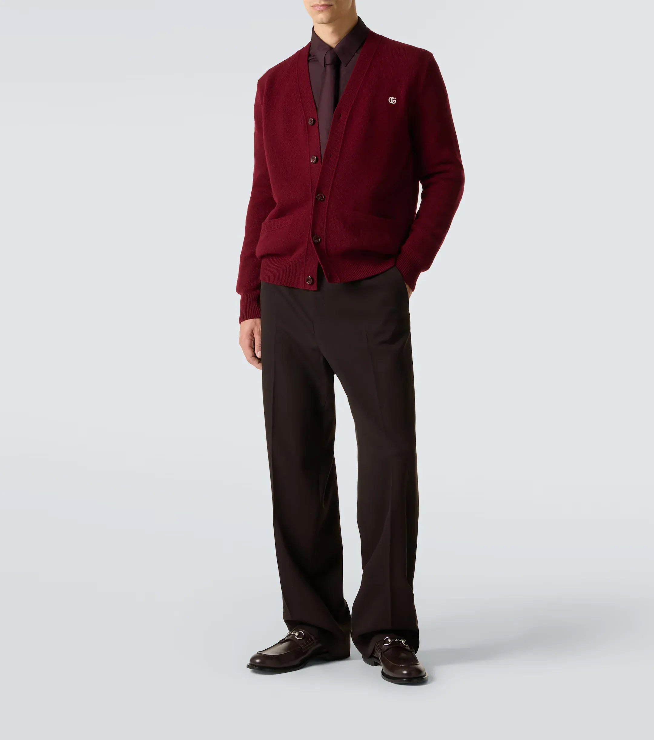 新品GUCCIカーディガン　436番　モナリザ Gucci GG Wool Jacquard Cardigan 'Black' 694776-XKCD4-1152