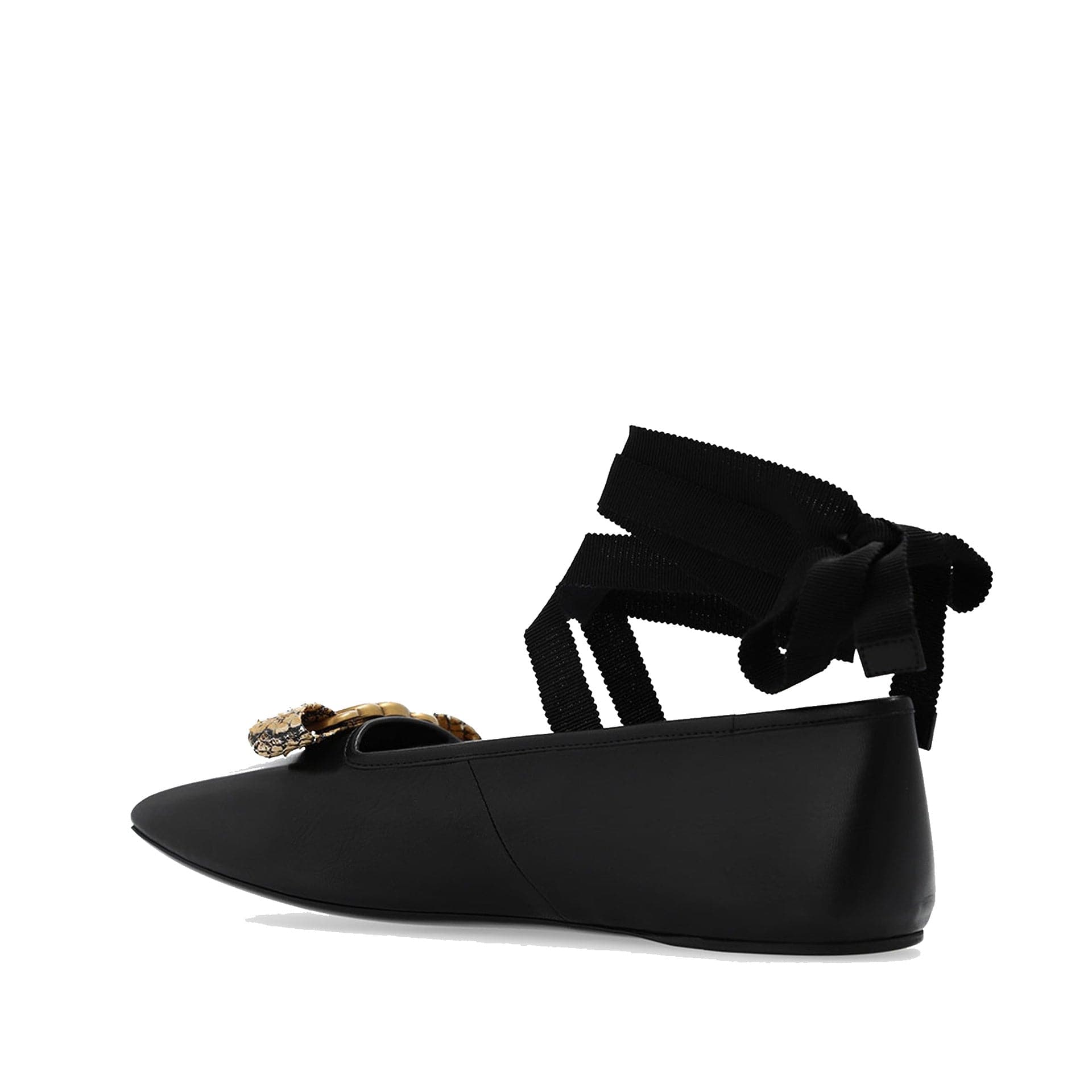 Gucci Double G Square Toe Flats