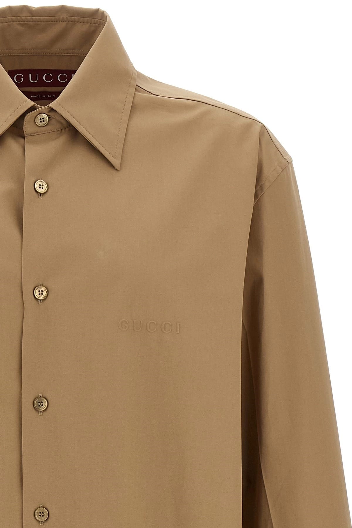 Gucci Gucci Embossed Logo Shirt
