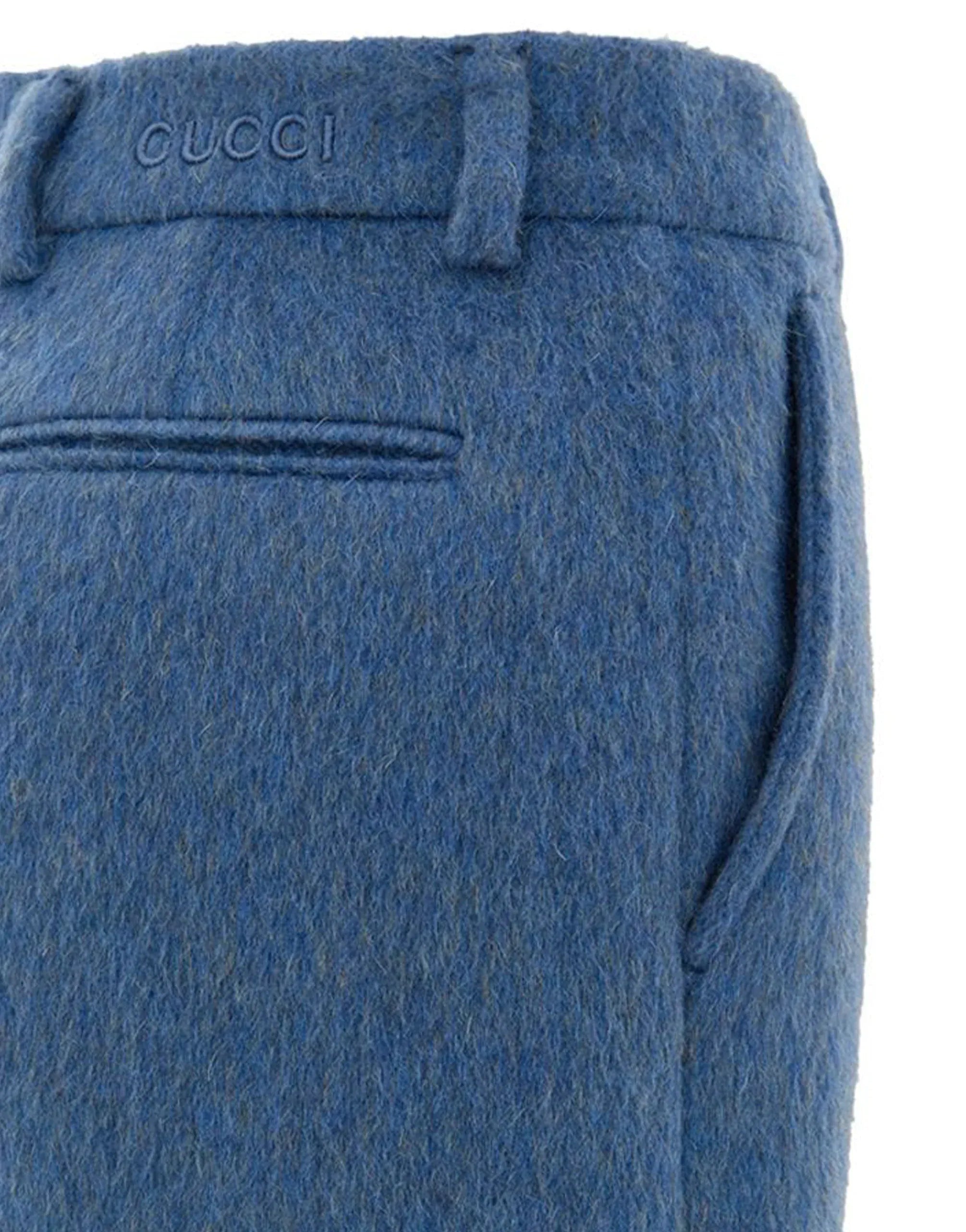Gucci Shorts de Mohair com Logo Bordado