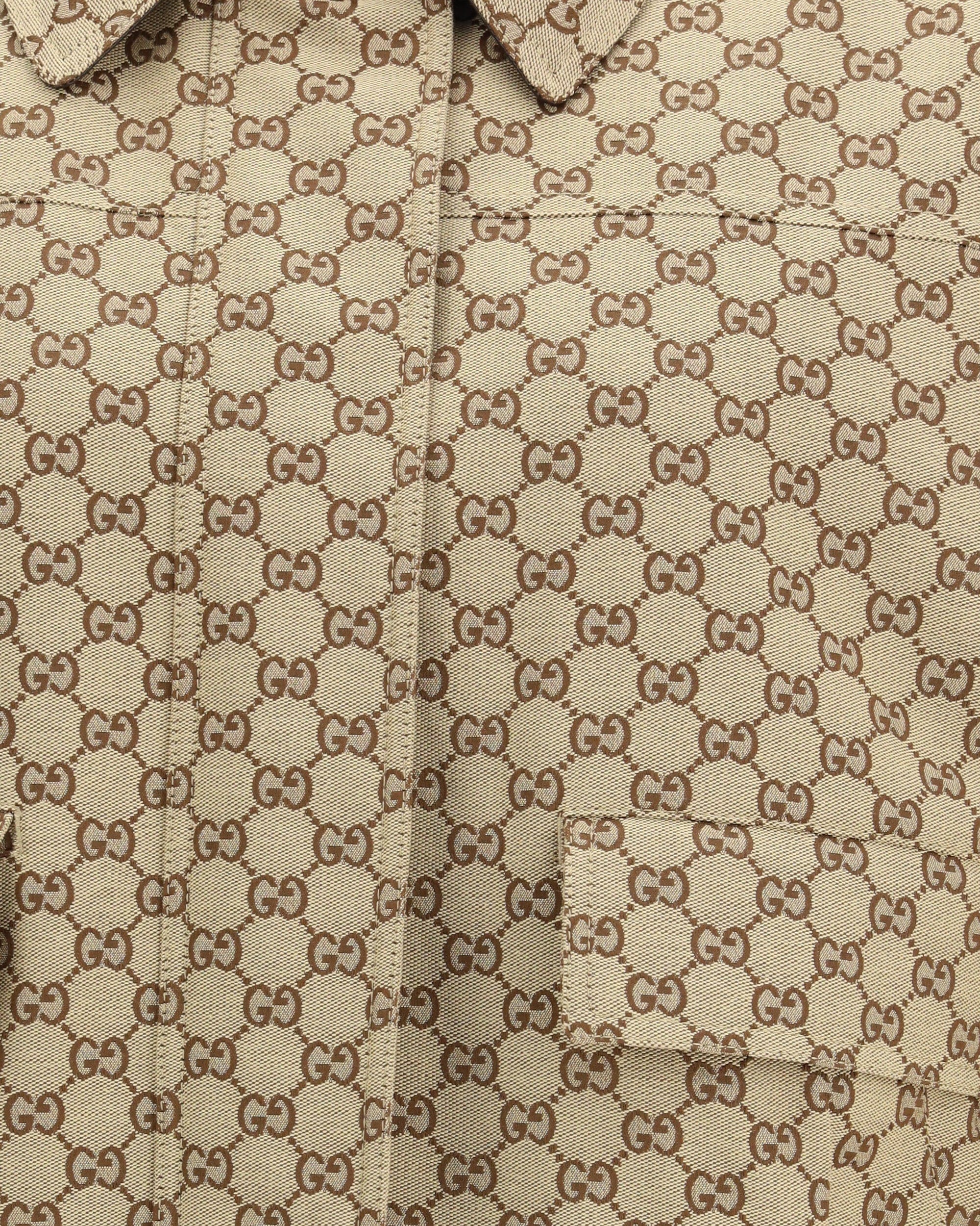 Gucci Gg Canvas Bomber Jacket
