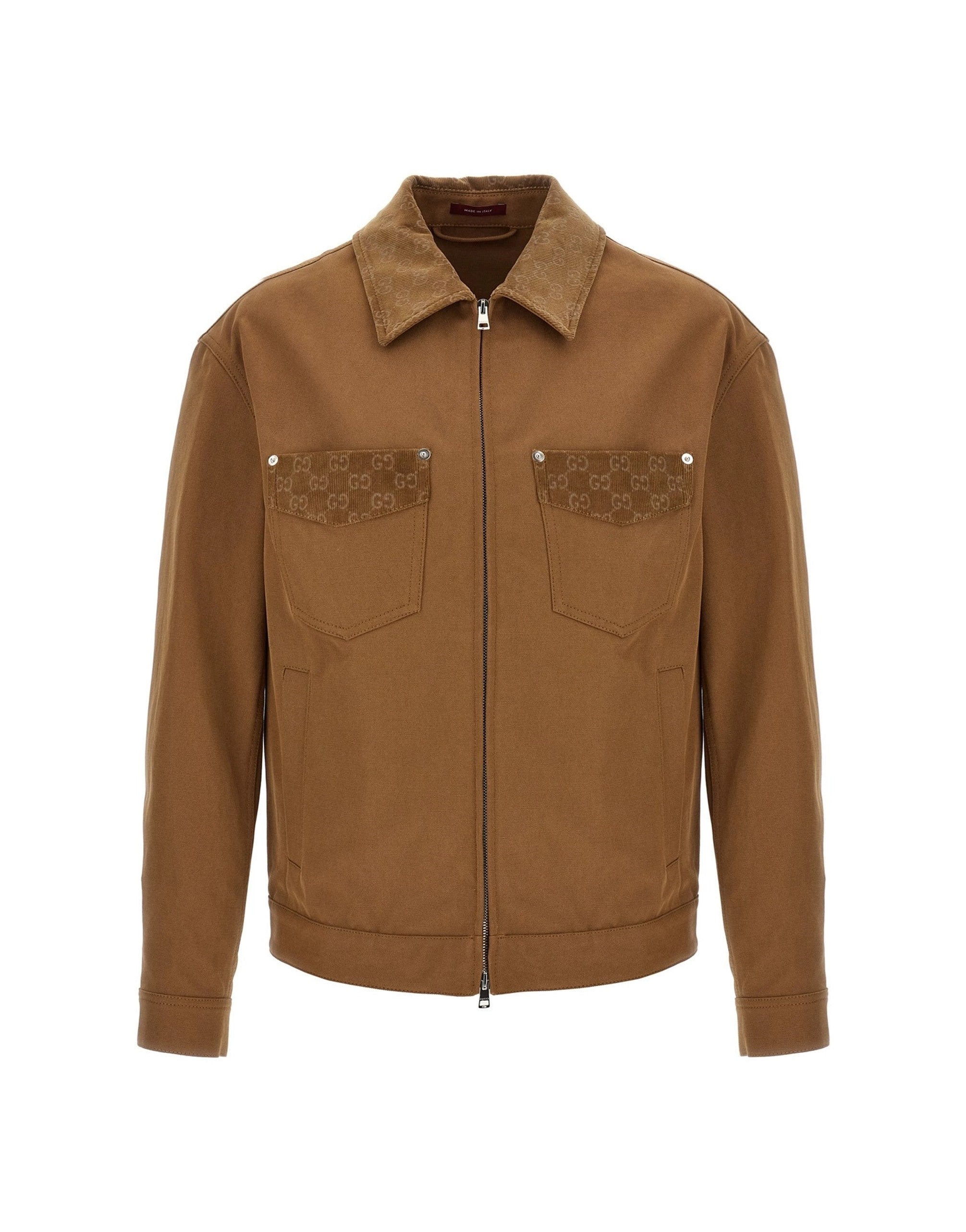 Gucci ブルゾン ジャケット デニム ブラウン 40サイズ（Lサイズ） Gucci Jaqueta de Sarja com Textura GG | Sendegaro BR