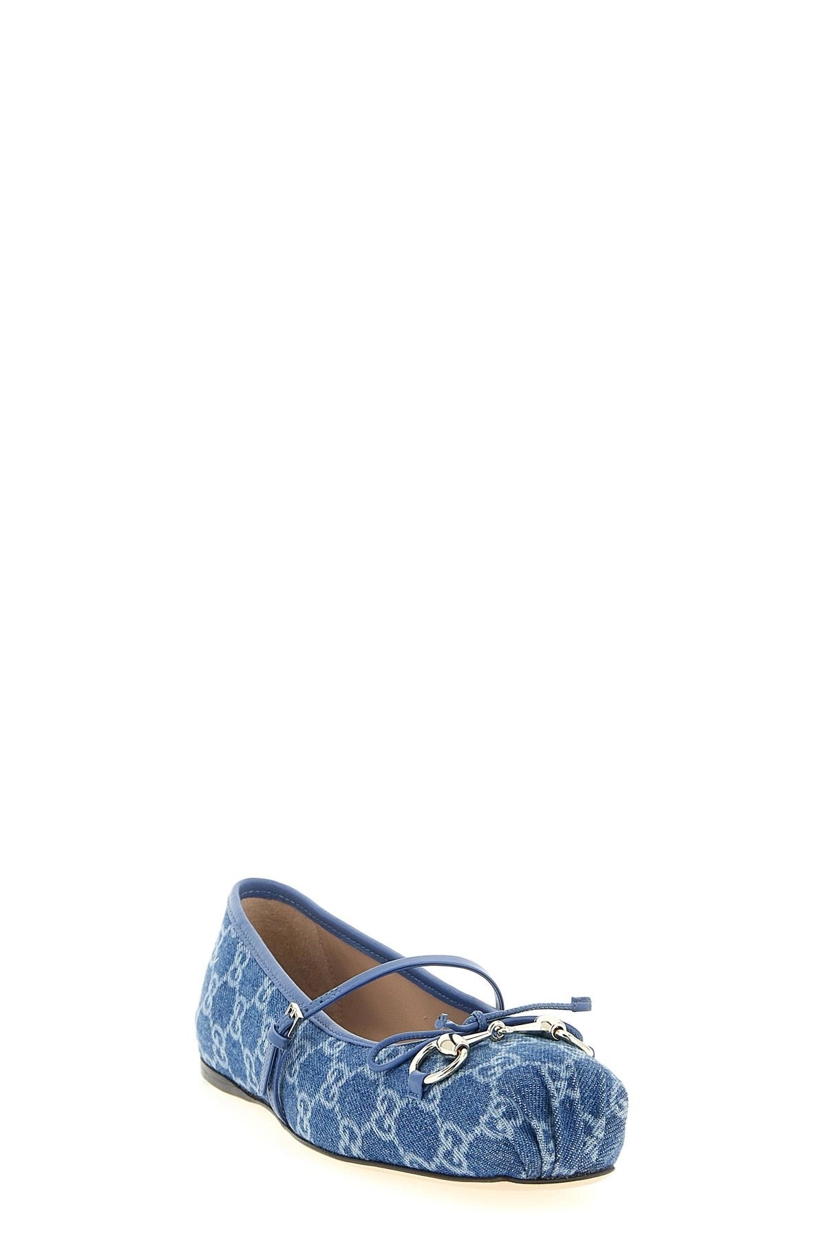 Gucci GG Denim Ballet Flats - alternate view