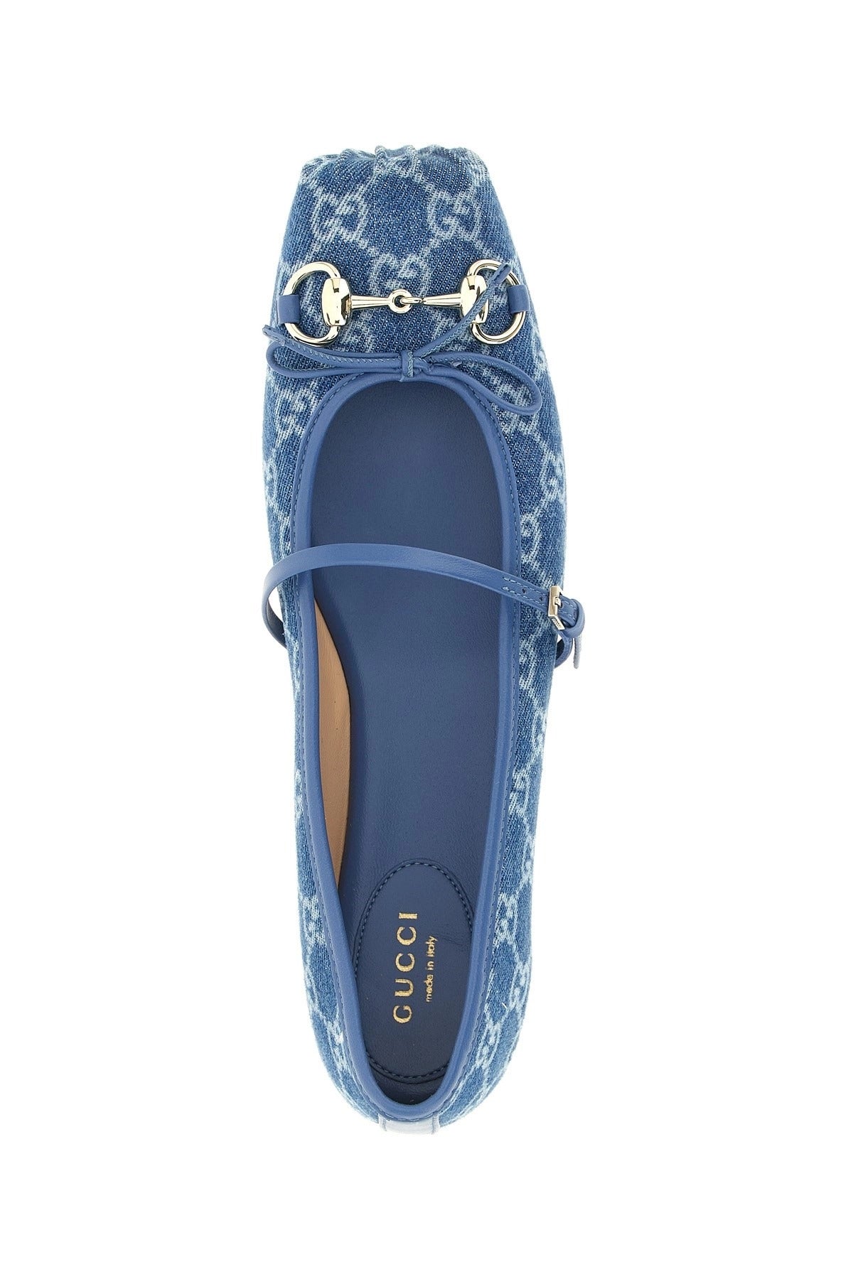 Gucci GG Denim Ballet Flats