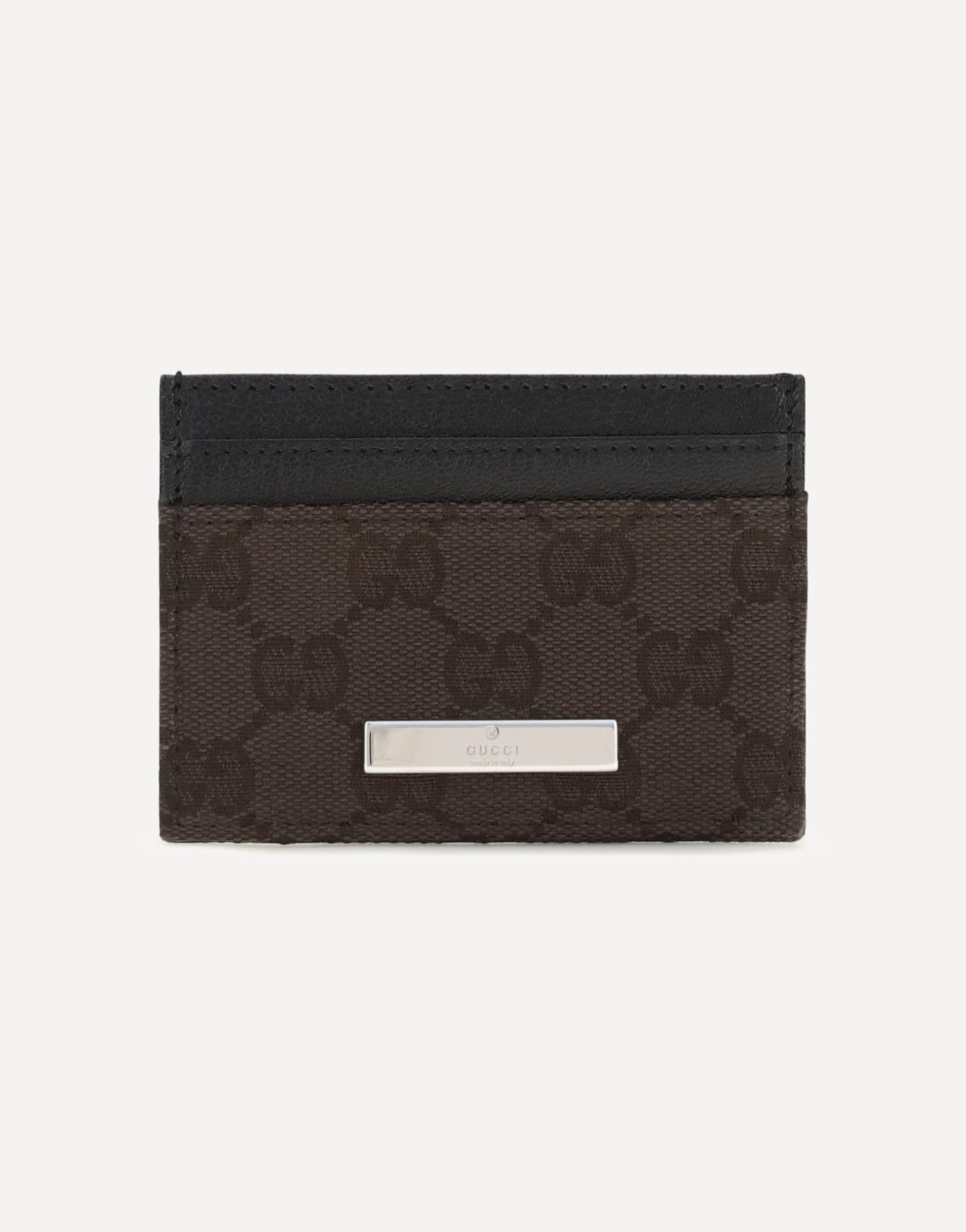 Gucci Gucci Gg Fabric Card Holder