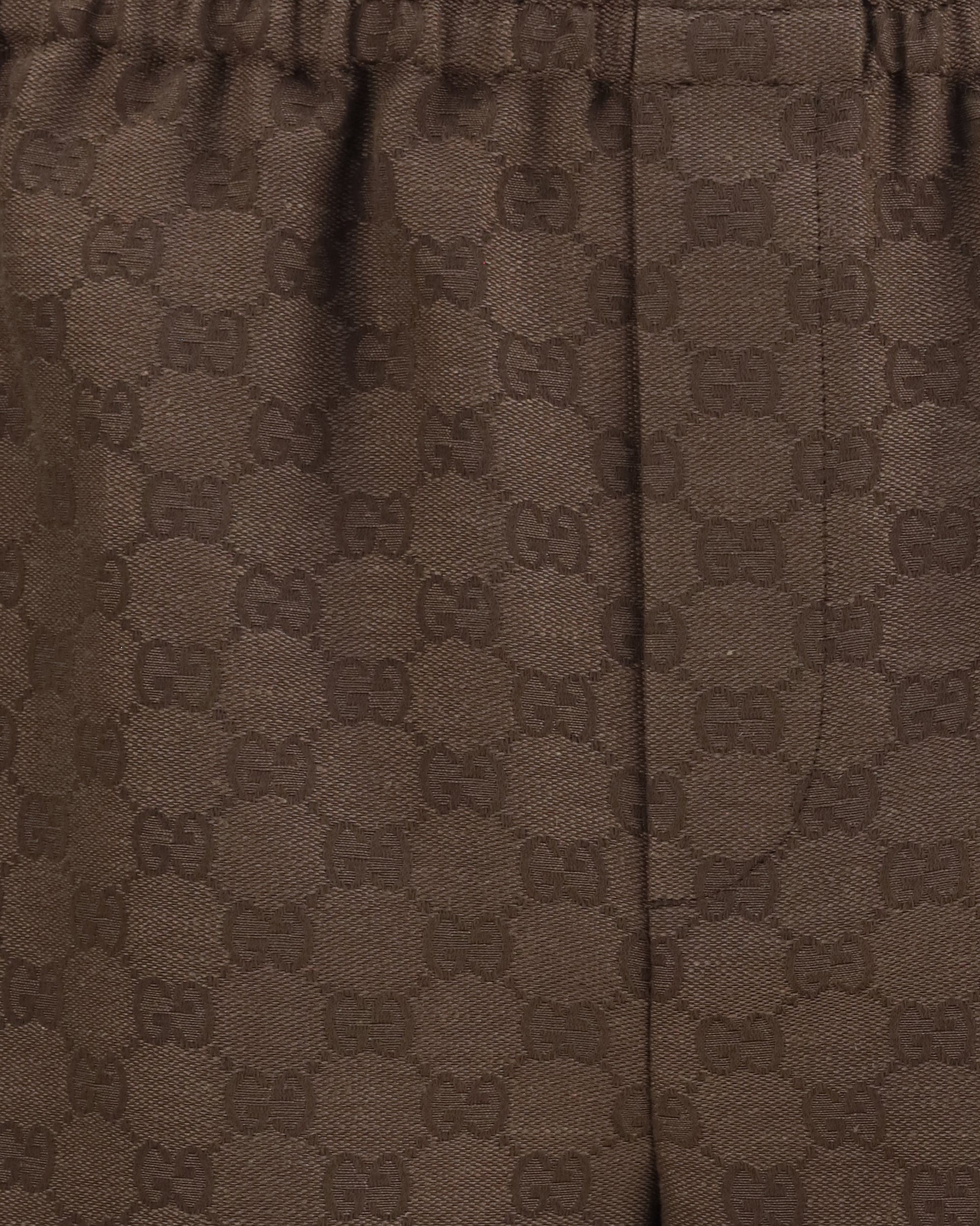Gucci Gg Fabric Shorts In A Linen Blend