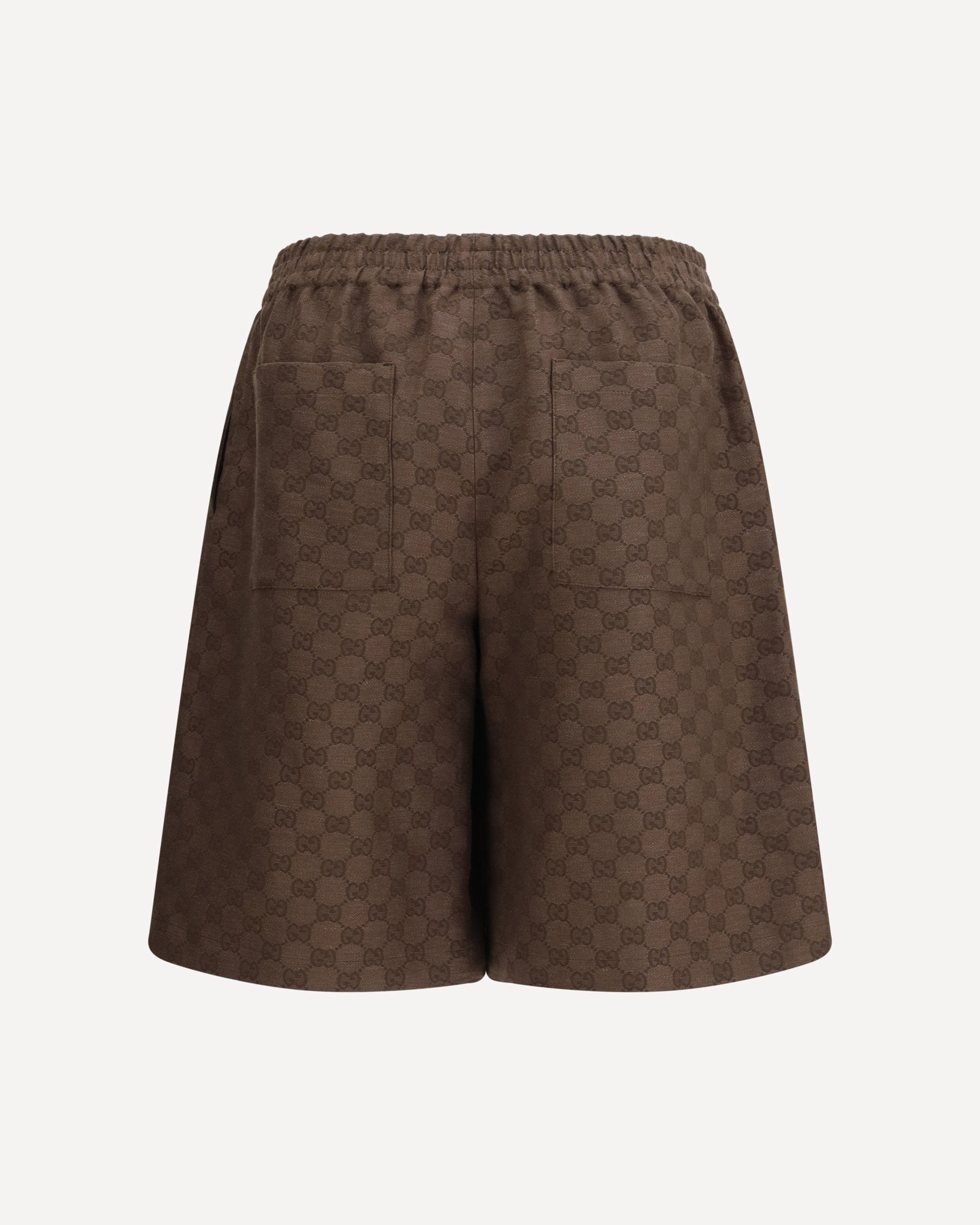 Gucci Gg Fabric Shorts In A Linen Blend - alternate view