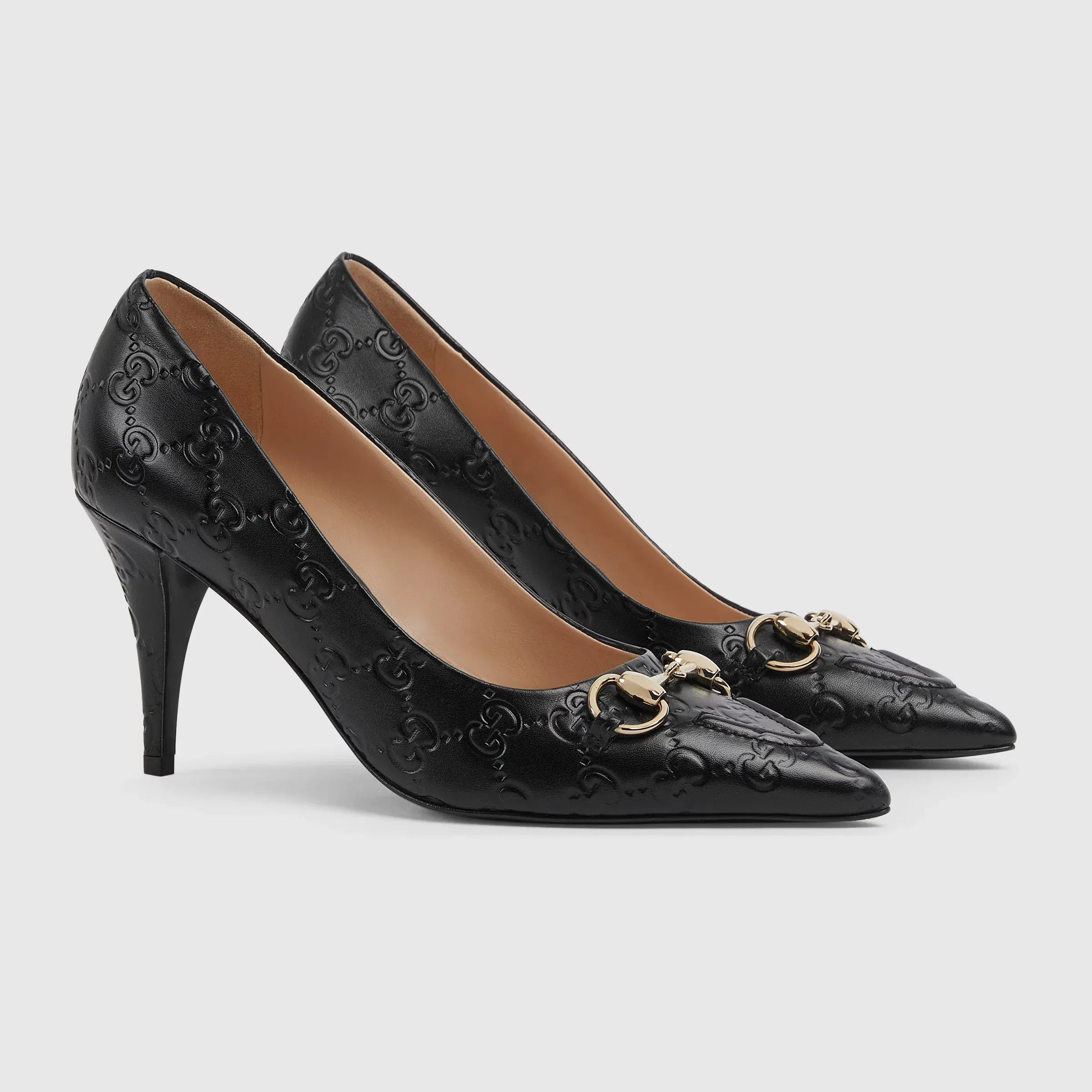 Gucci GG Horsebit Embellished Pumps
