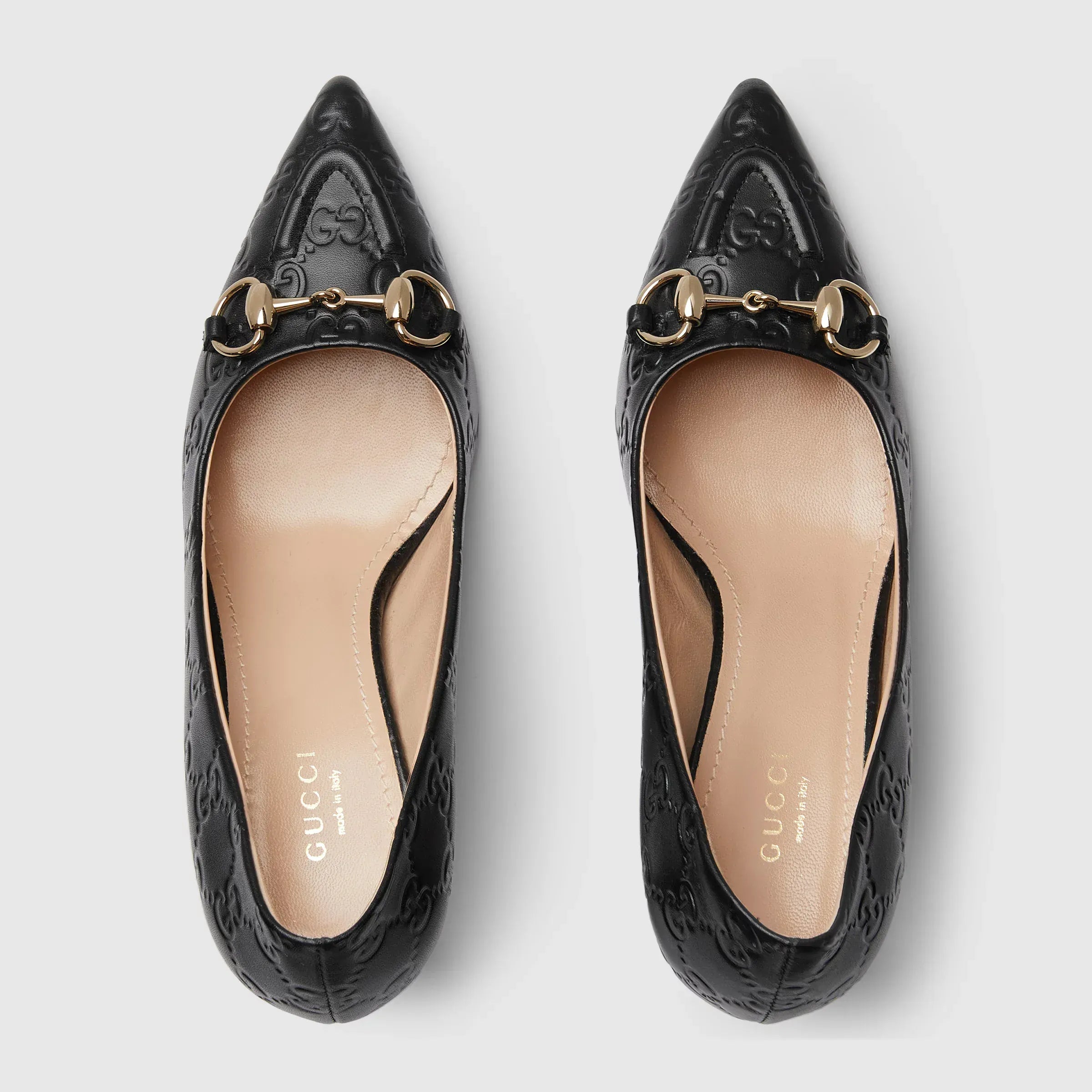 Gucci GG Horsebit Embellished Pumps
