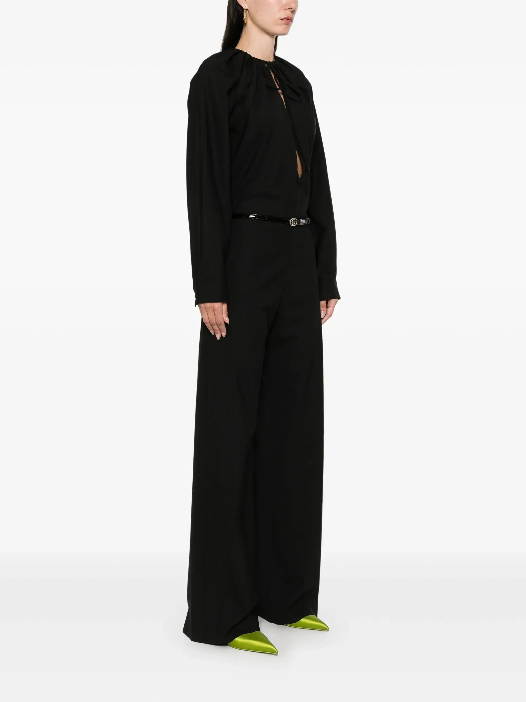 Gucci GG Logo Keyhole-Neck Jumpsuit