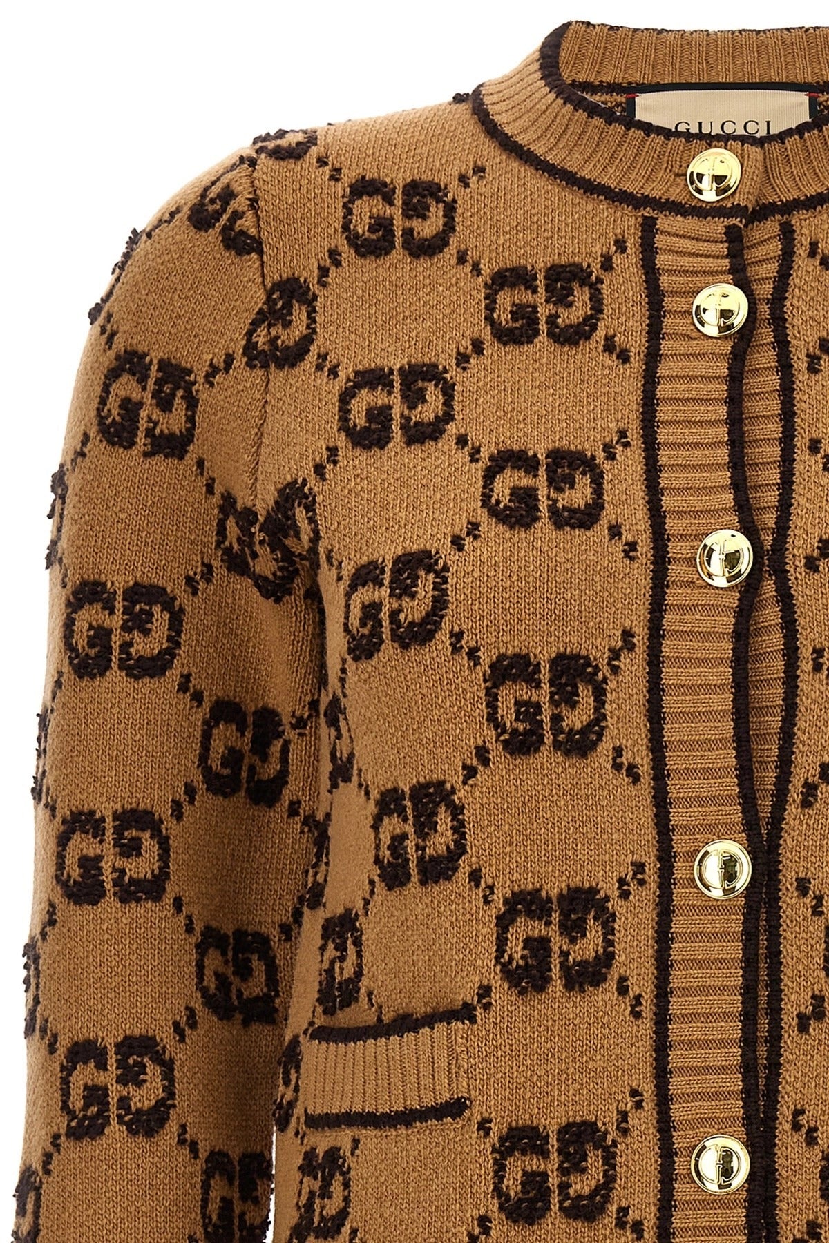 Cardigan Gucci en tweed bouclé GG