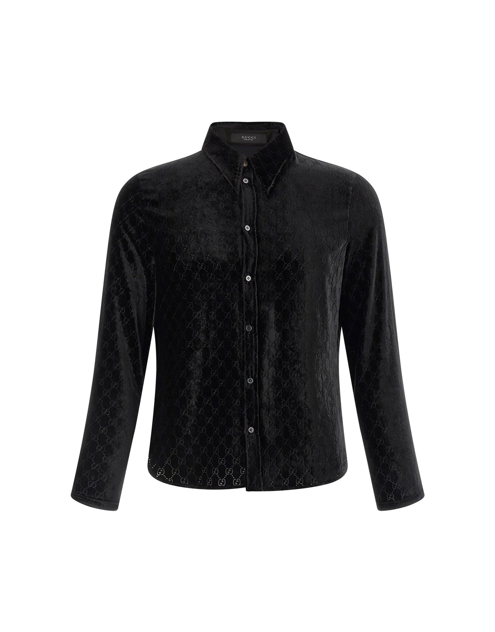 Gucci GG Velvet Shirt Long Sleeved