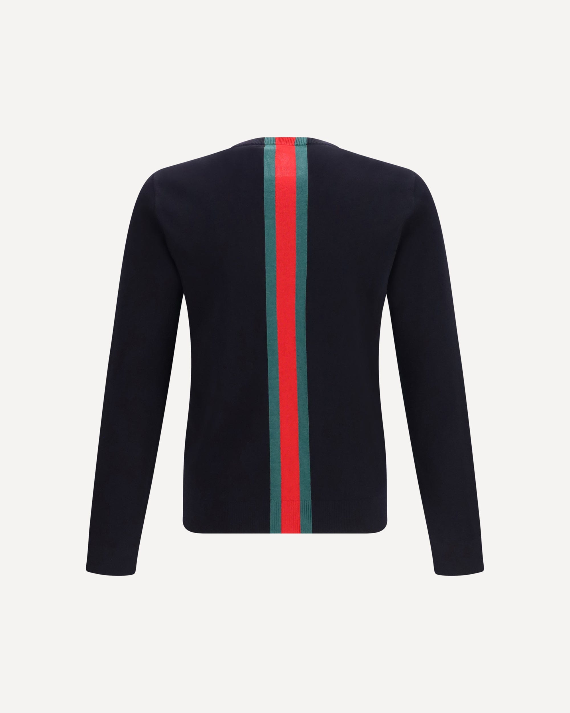 Gucci Gucci Knitted Cotton Sweater With Web Intarsia