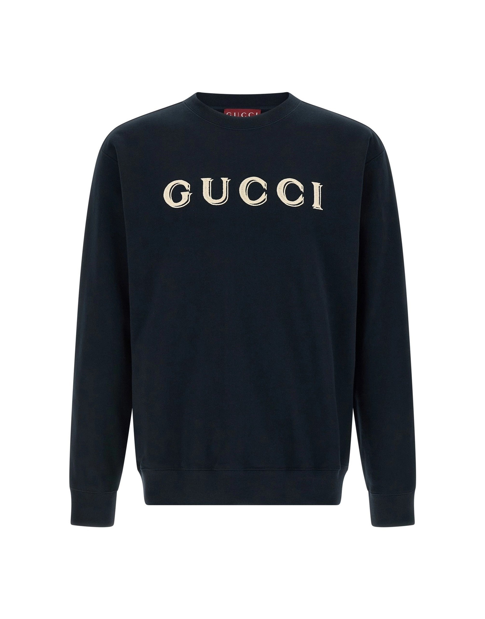 Gucci ロゴ刺繍スウェットシャツ | Sendegaro JP