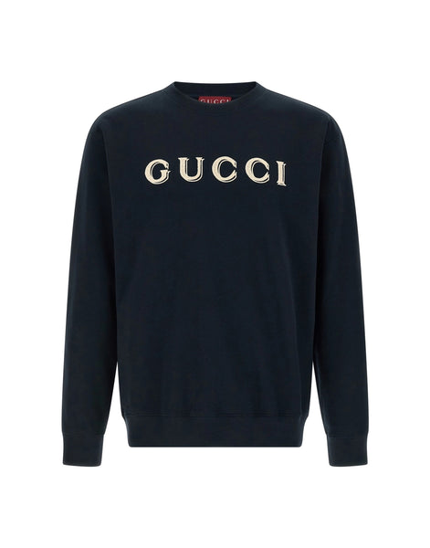 Gucci ロゴ刺繍スウェットシャツ | Sendegaro JP