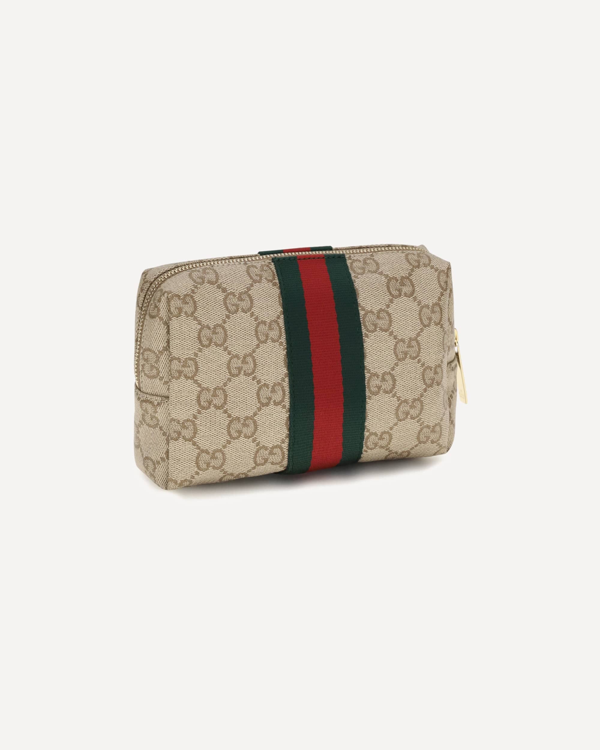 Gucci حقيبة تجميل متوسطة مع شريط ويب - alternate view