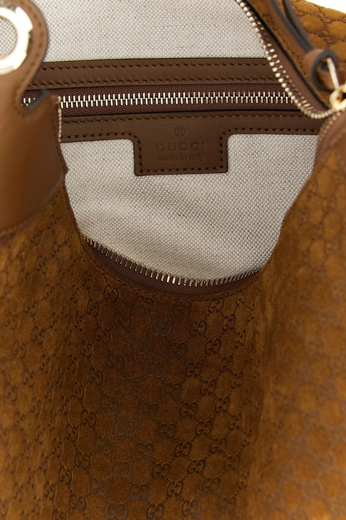 Gucci middelgrote suède schoudertas