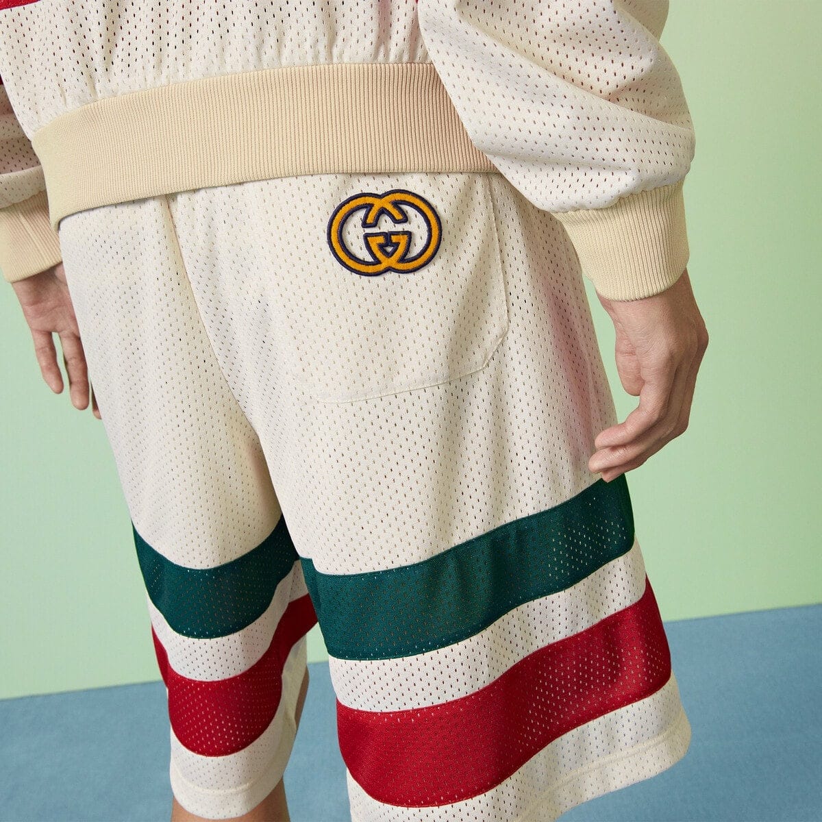 Gucci Mesh Logo Shorts