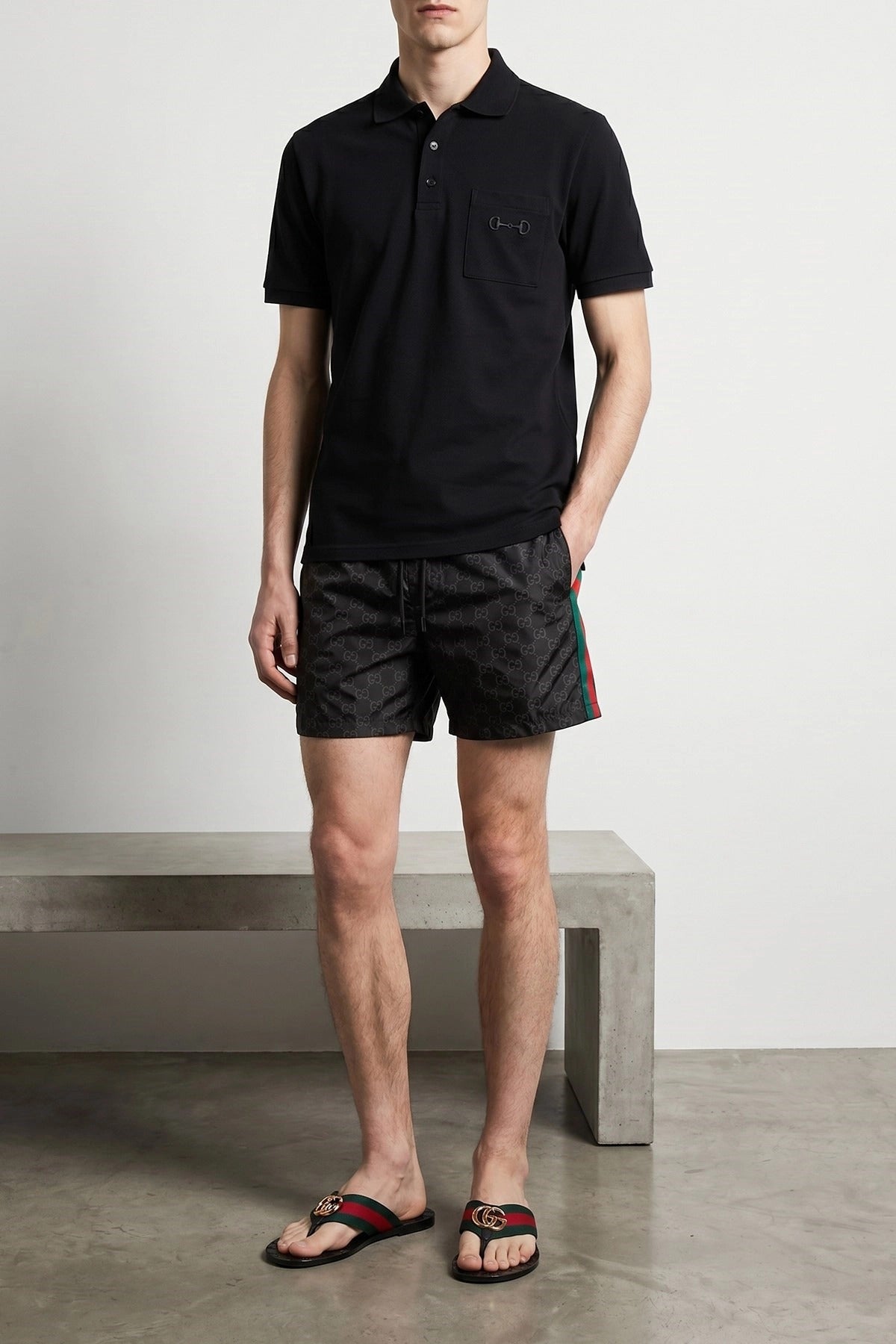 Gucci Camisa Polo Bordada Morsetto - alternate view