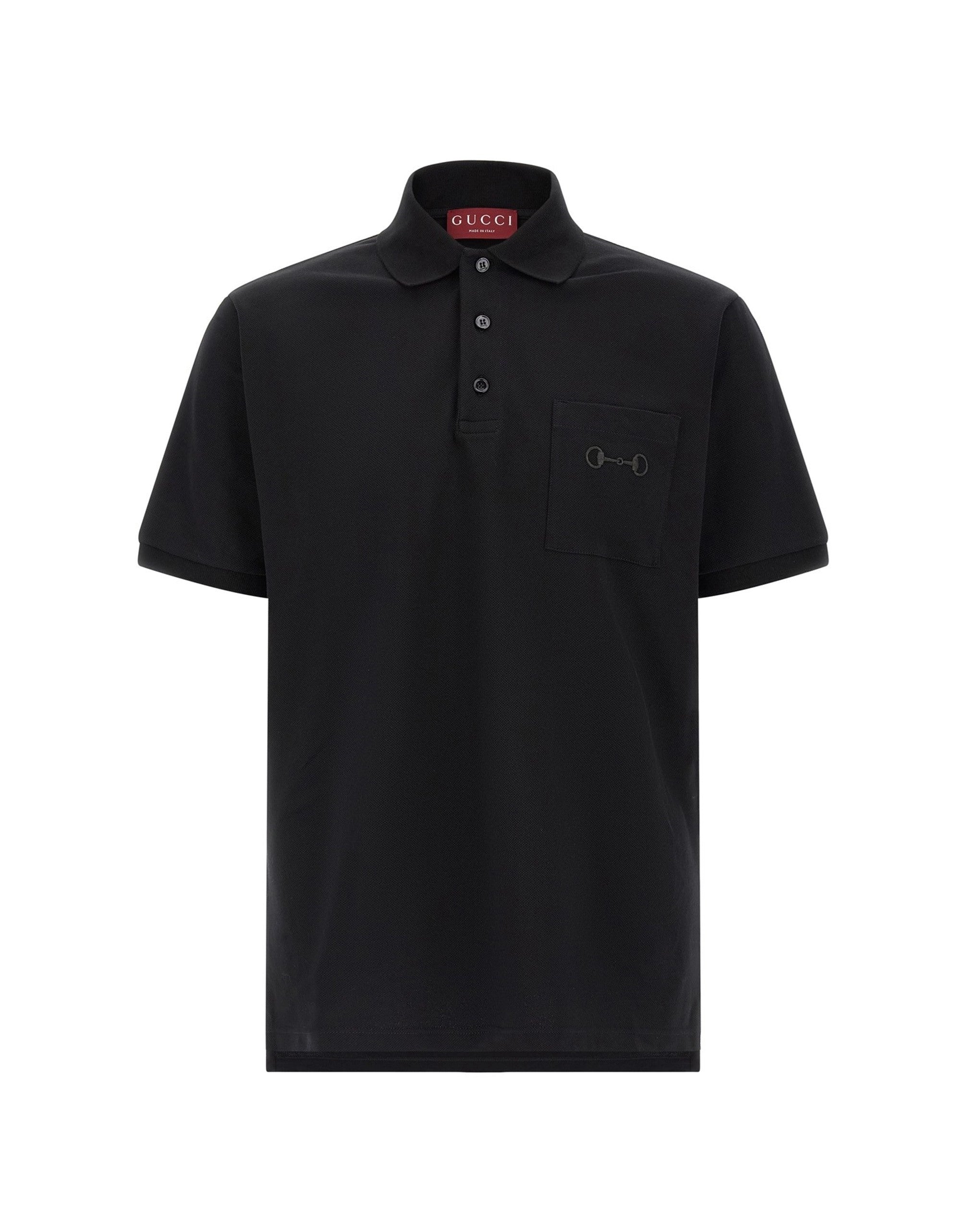 Camisa polo bordada Gucci Morsetto