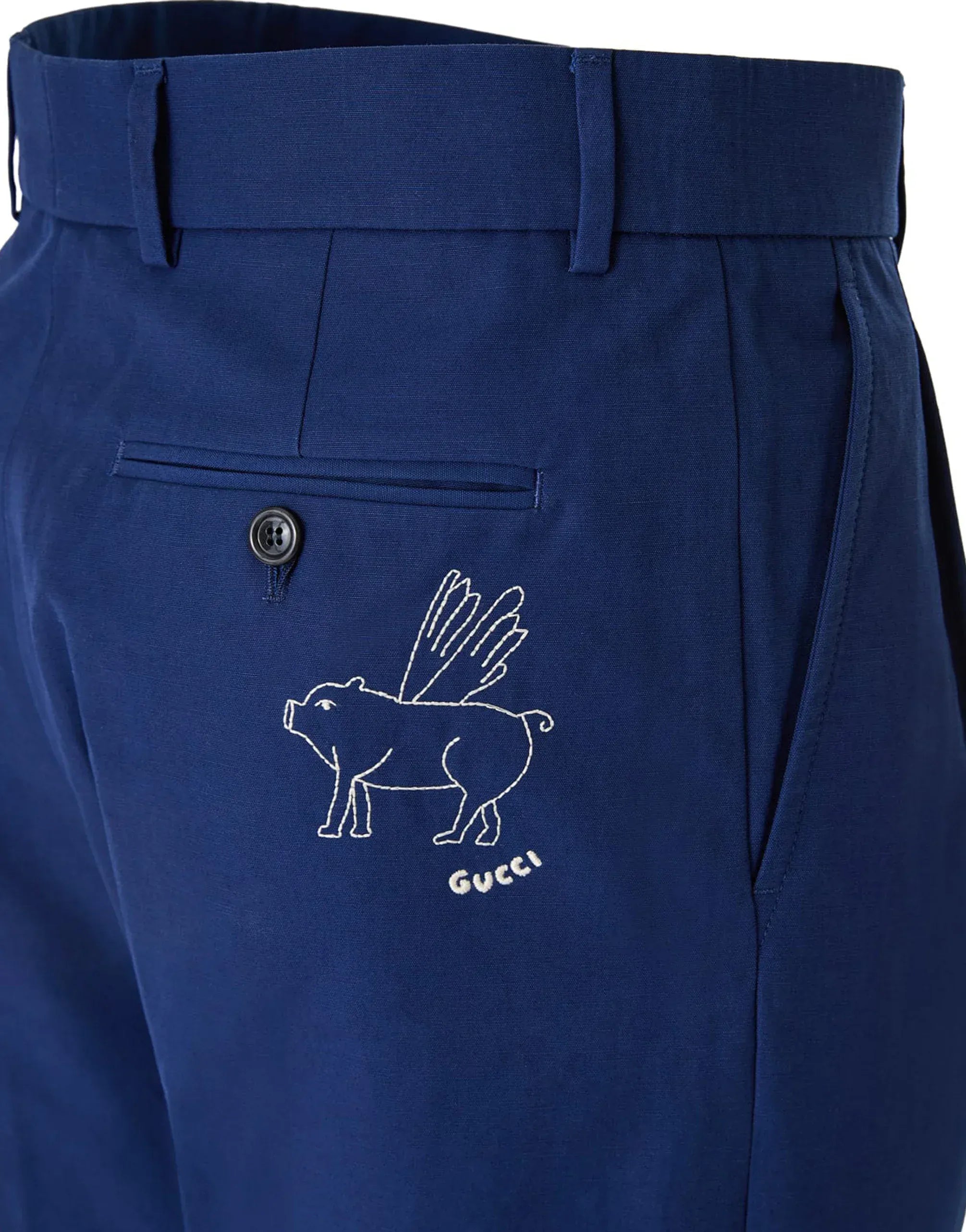 Gucci Pig Wings Logo Pants
