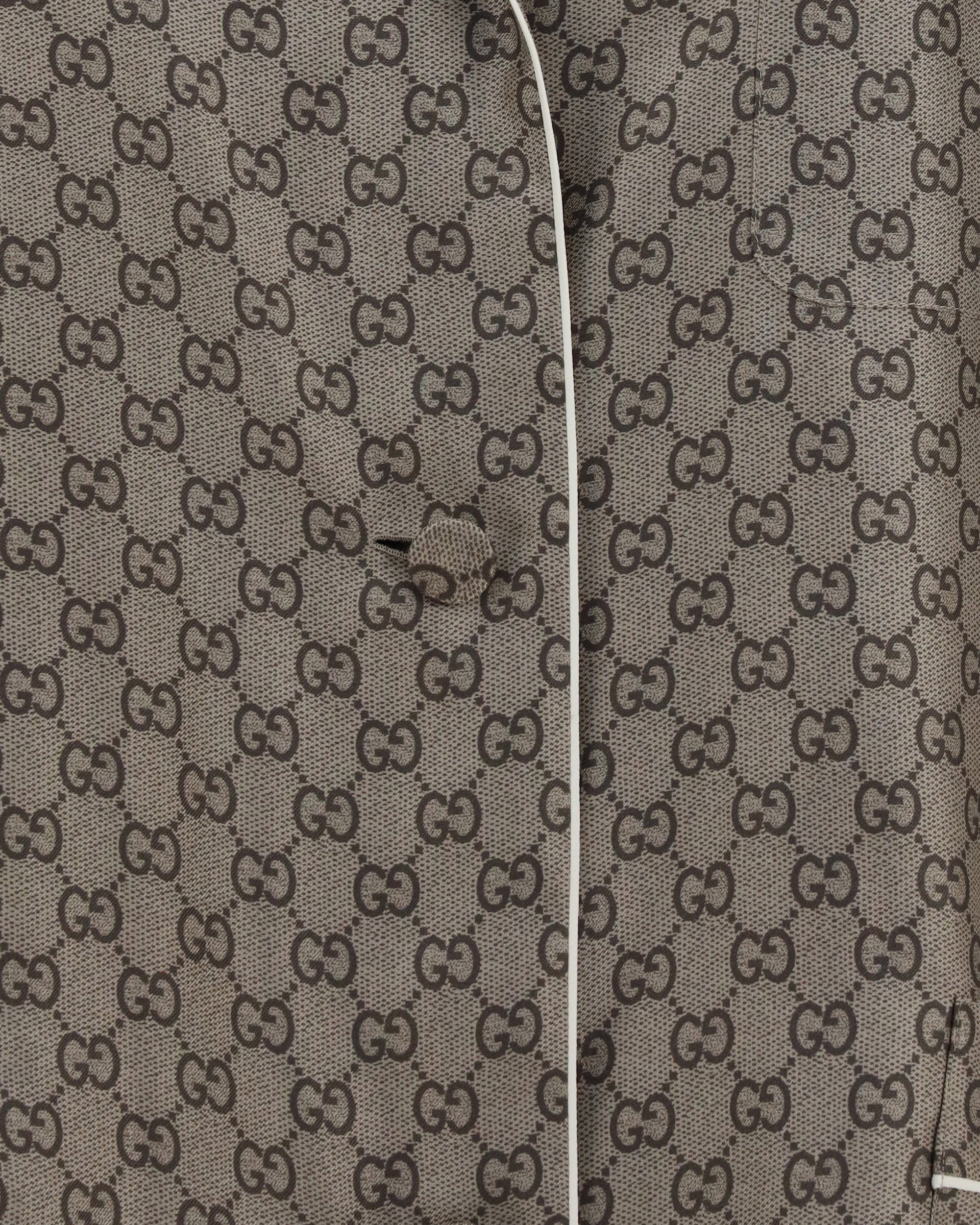 Gucci Gucci Printed Silk Twill Shirt