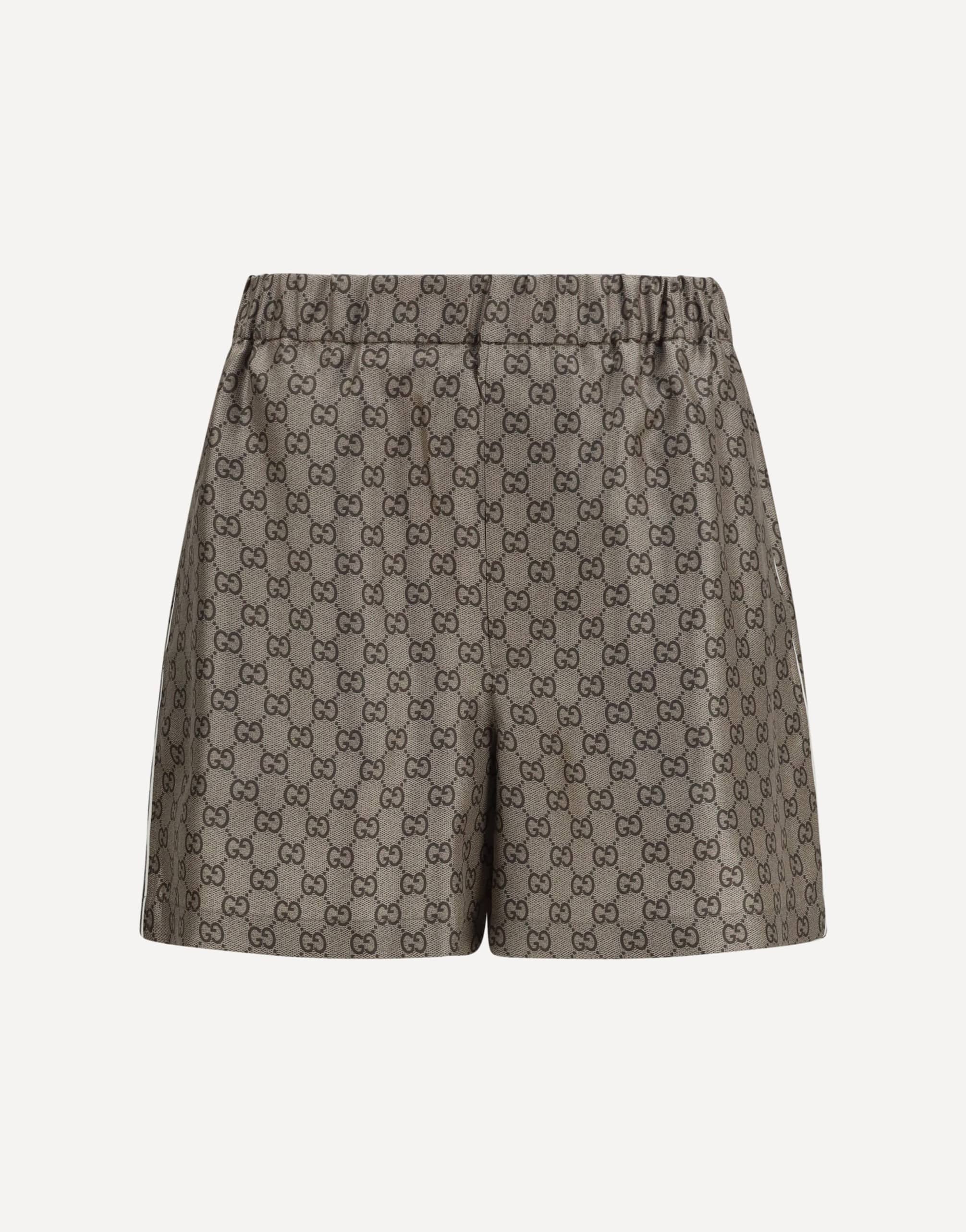 Gucci Gucci Printed Silk Twill Shorts