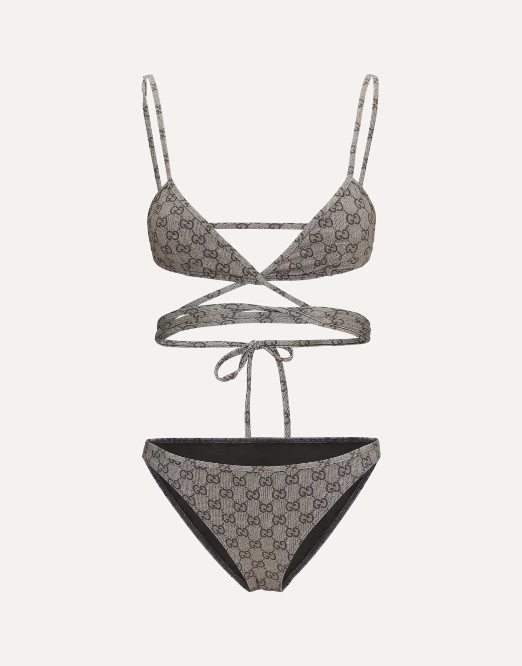 Gucci Gucci Printed Stretch Jersey Bikini