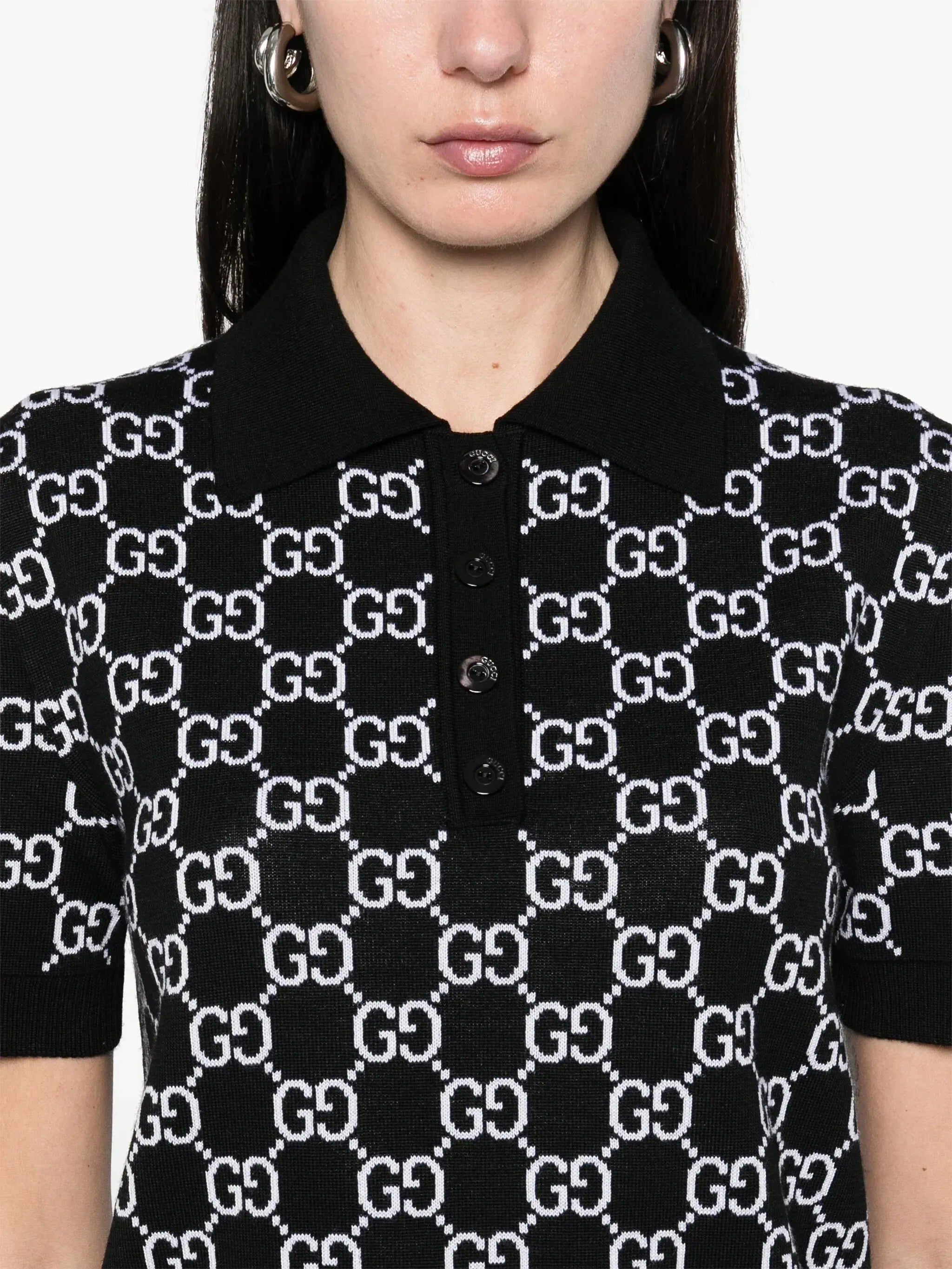 Gucci Reversible GG-Jacquard Polo Top | Sendegaro KR