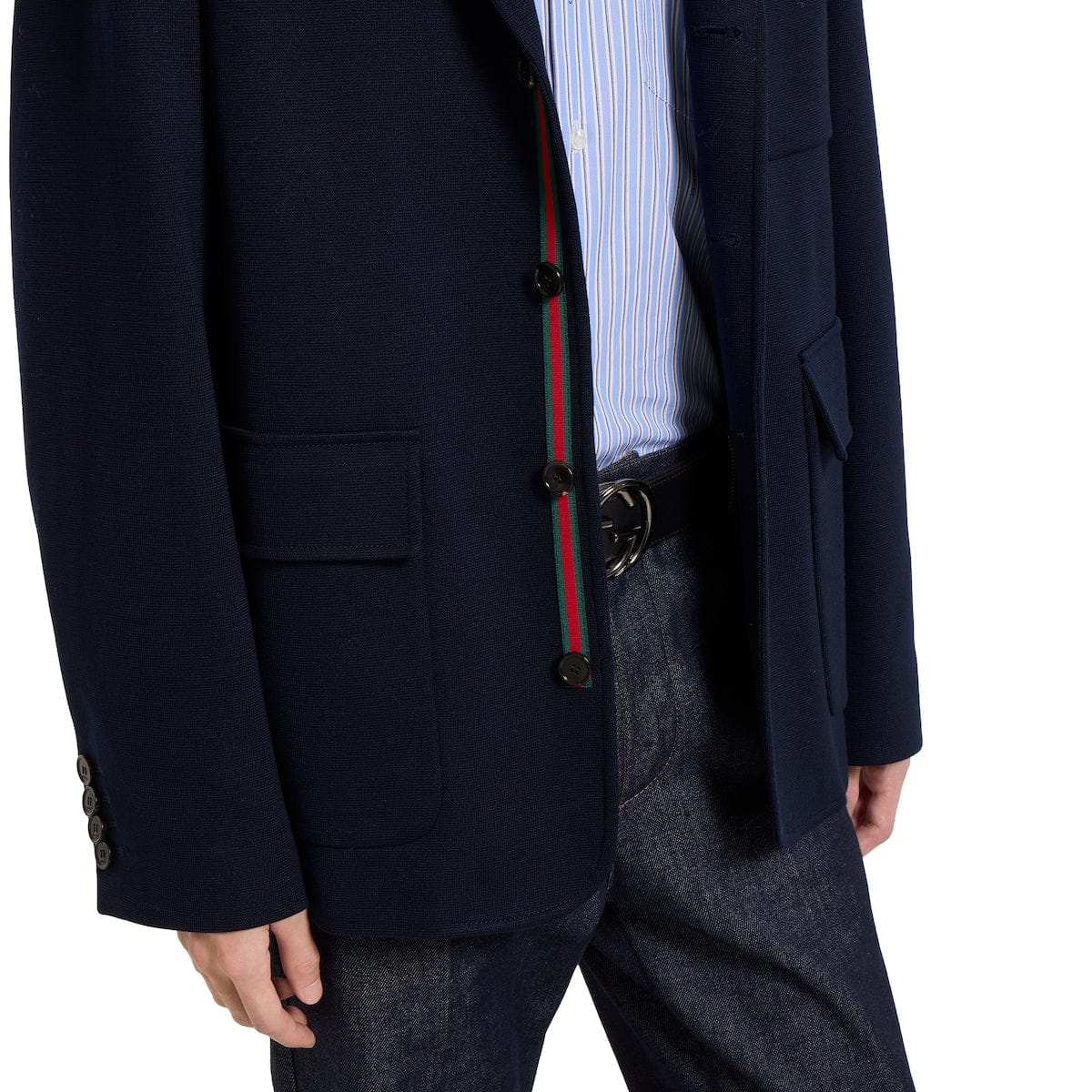 Gucci Single-Brest Jersey Jacket