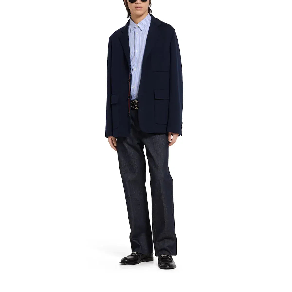 Gucci Single-Brest Jersey Jacket
