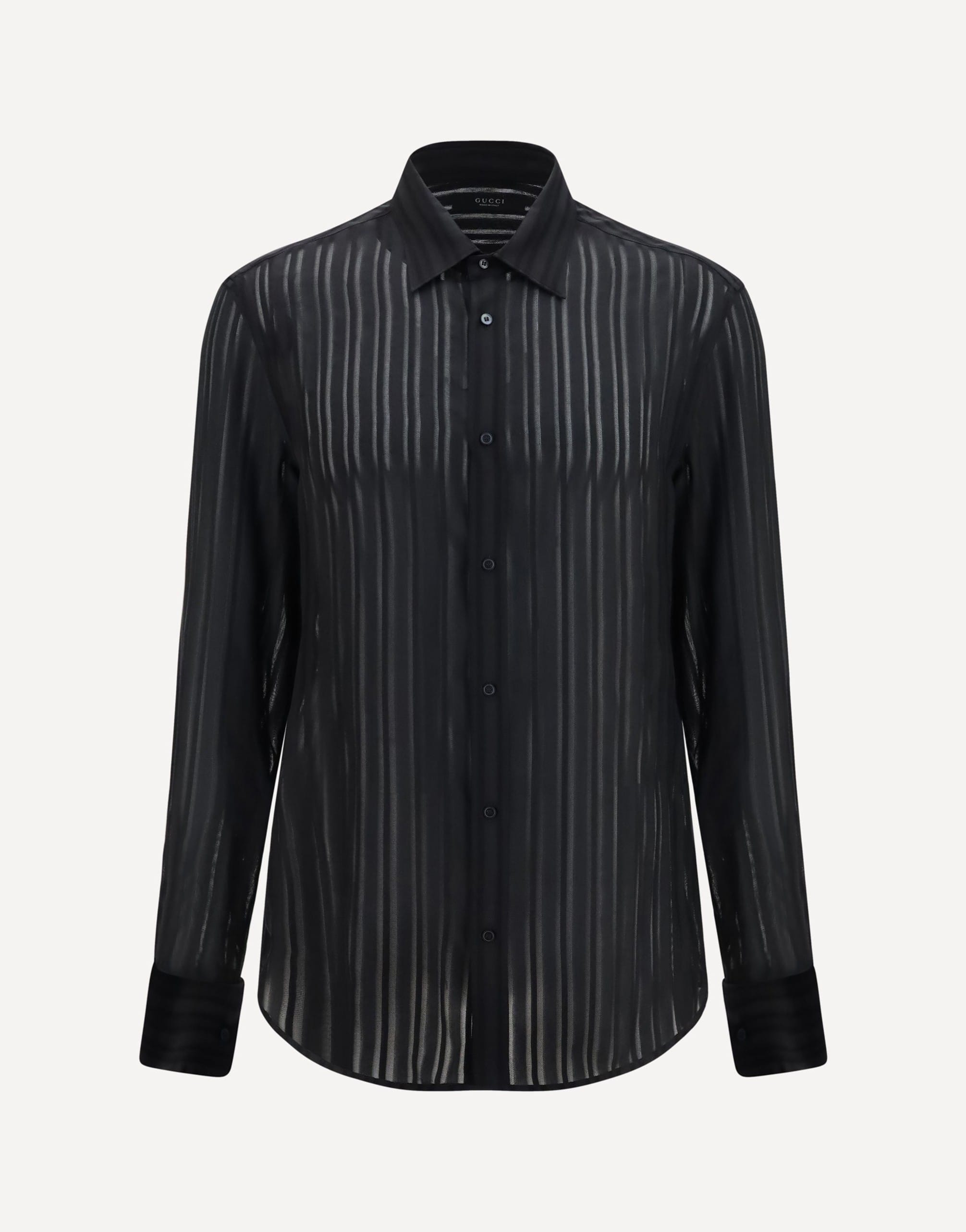 Gucci Gucci Striped Silk Gauze Shirt