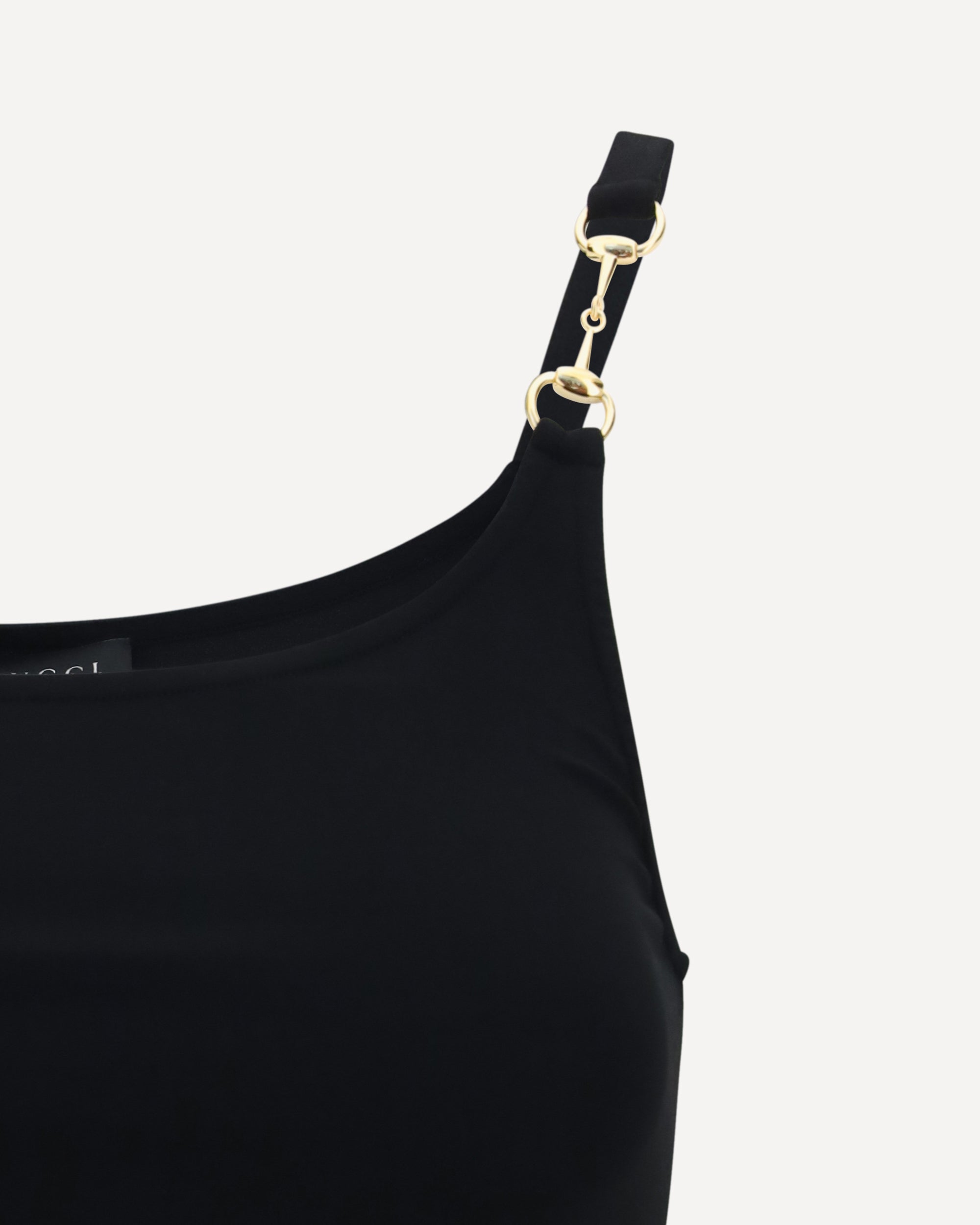Gucci Gucci Viscose Crêpe Jersey Top With Horsebit